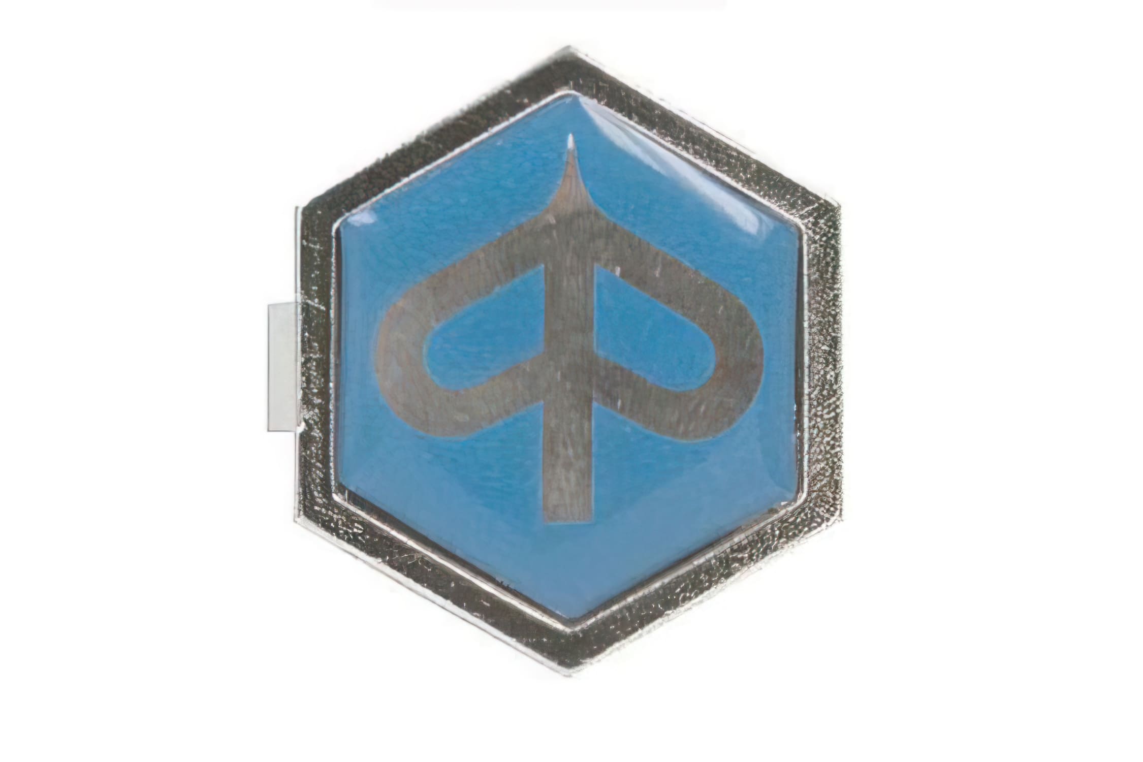 R142720020 Scudetto Esagonale Piaggio, cromato, COD: R142720020