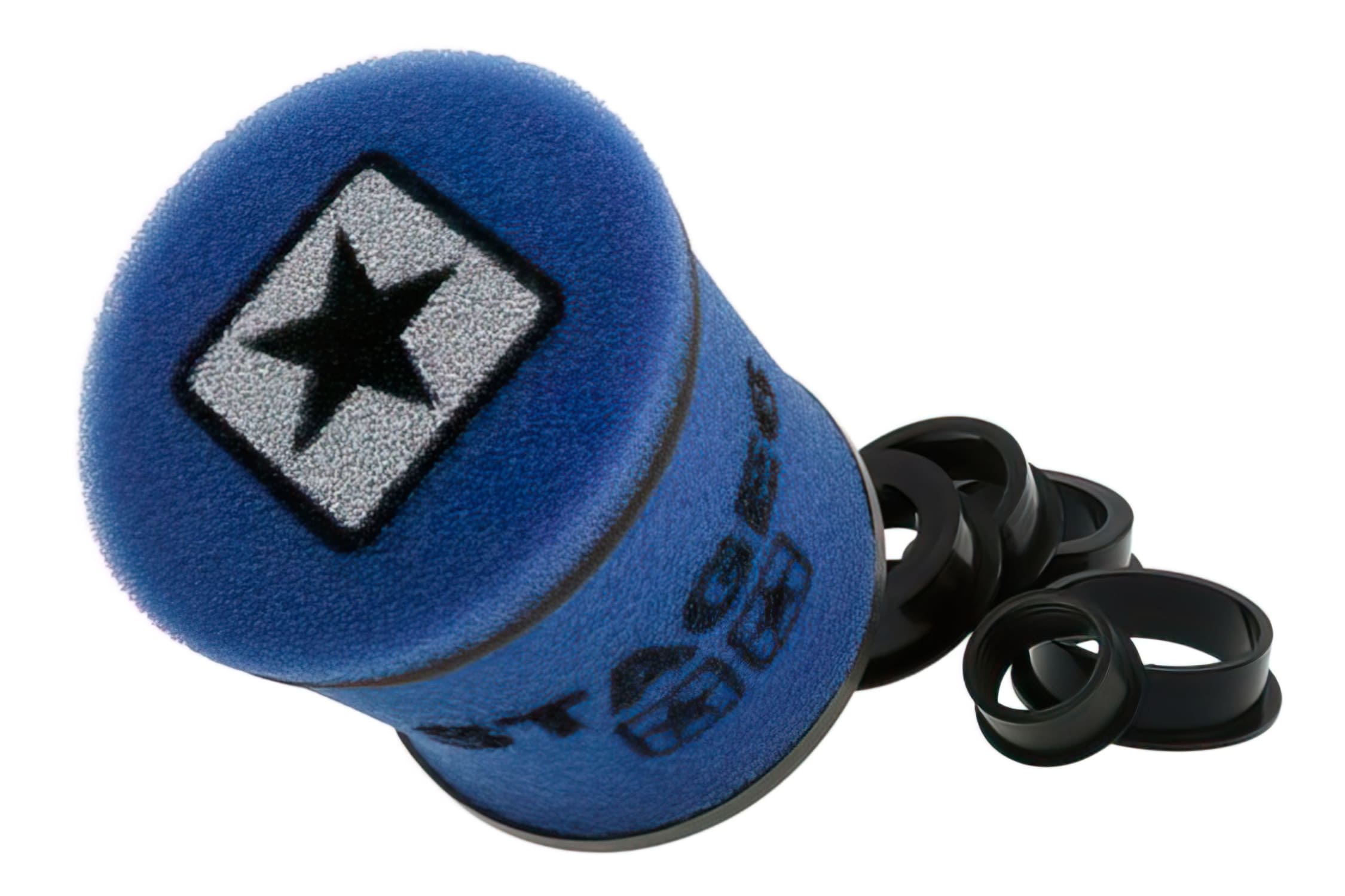 S6-35035BL Filtro Aria Racing Stage6 Double-Layer PICCOLO, Airbox, blu, Raccordo 28mm + 35mm + 42mm + 45mm + 49mm + 55mm