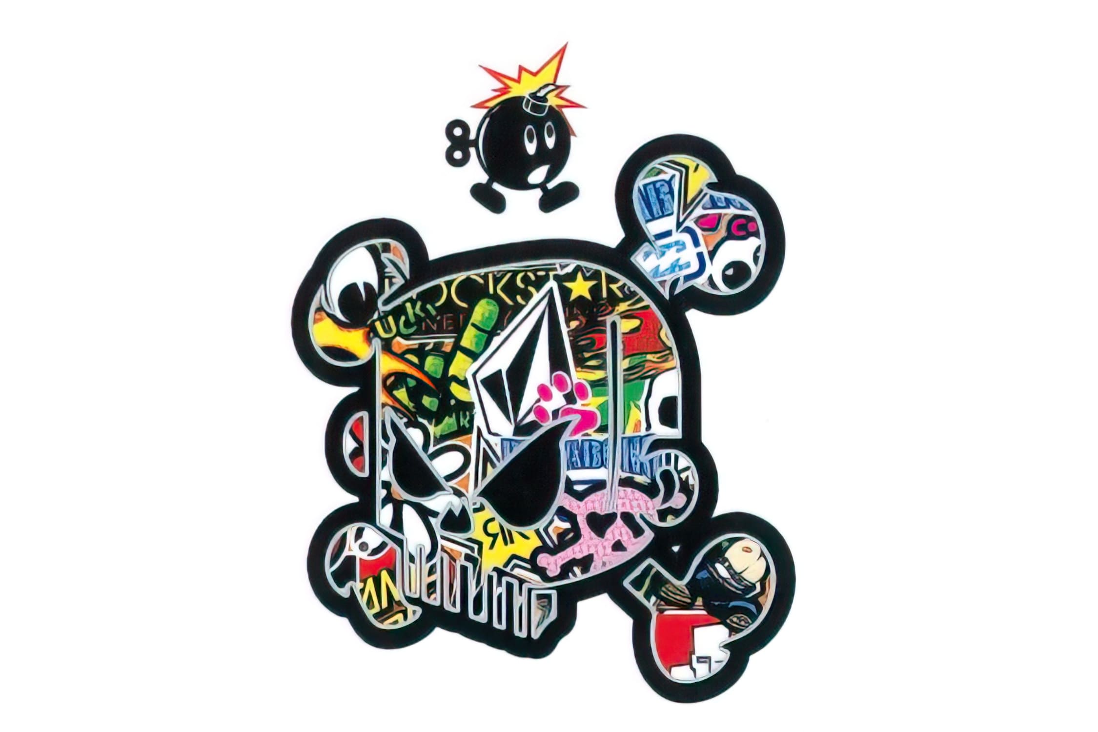 SP-050259 Adesivo Skull Sticker Bomb, COD: SP-050259