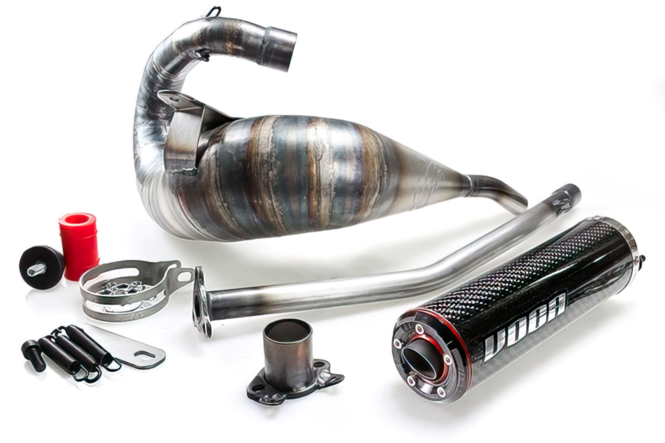 VCR-RD37192.CC High Mount Exhaust Voca Cross Carbon 80 - 90cc Derbi Senda / DRD