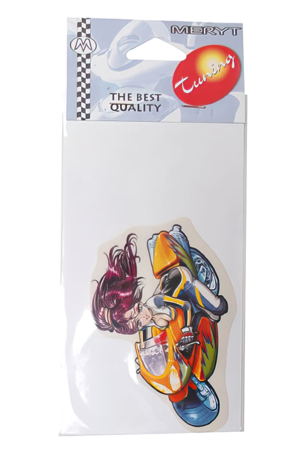 STICK-1353 Adesivo Meryt girl sur sportive (11,4x7,9cm)