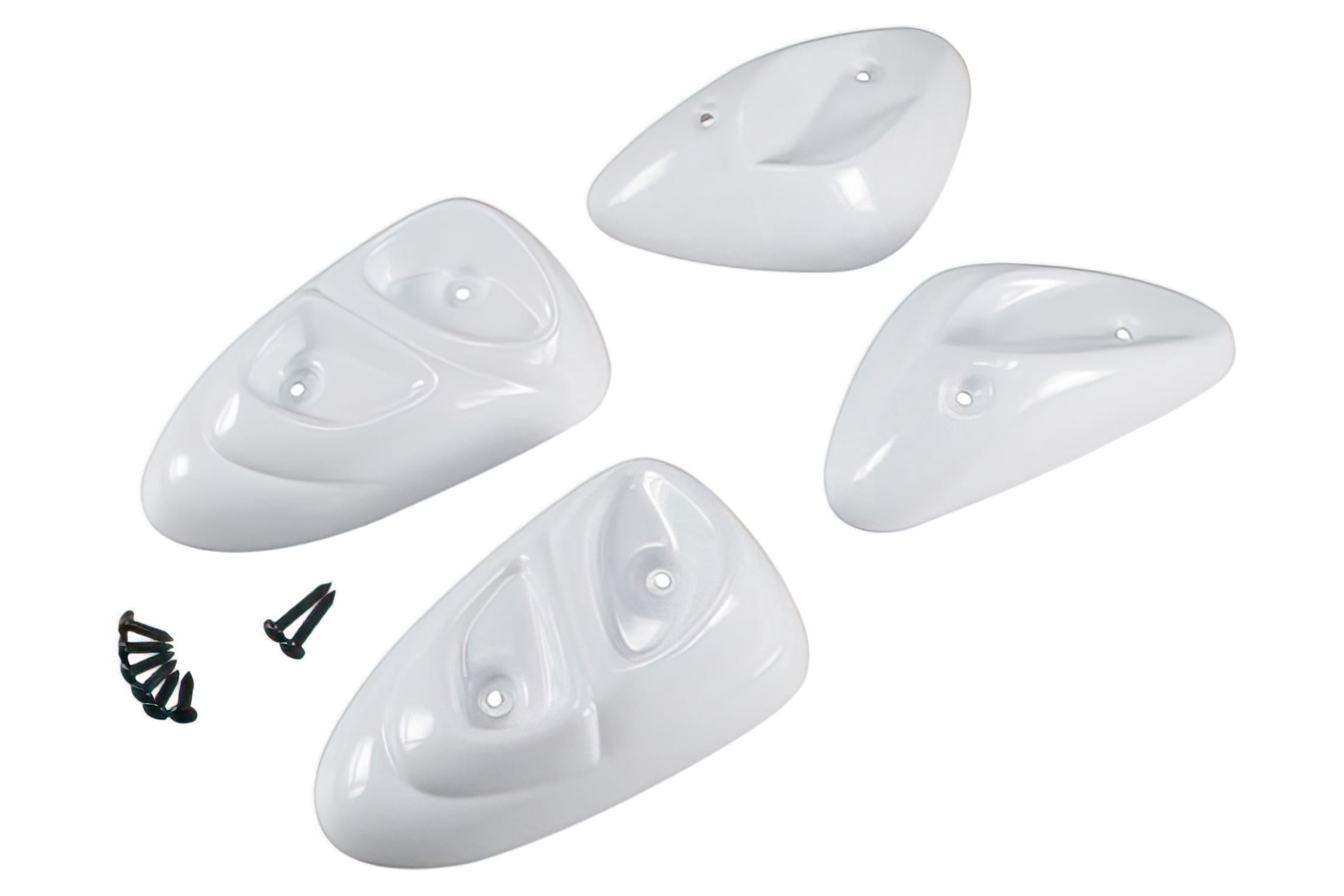 L-BCD661 BCD Side Protectors, MBK Stunt / Yamaha Slider, white (Ref. PL00101)