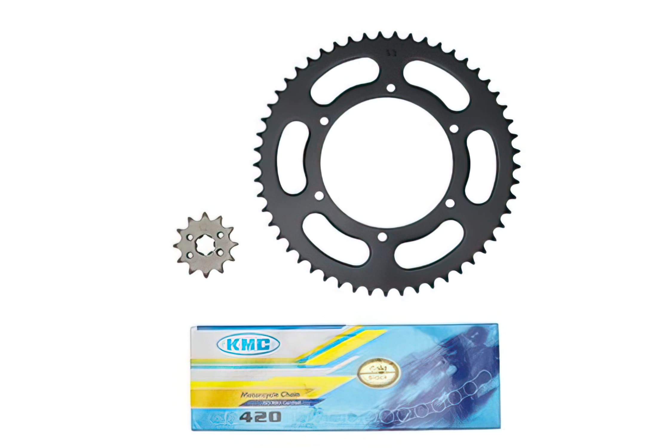 CGN486688 Kit Trasmissione Catena 12x53 - 420 D.105mm 6-Fori Derbi Senda SM / DRD, COD: CGN486688