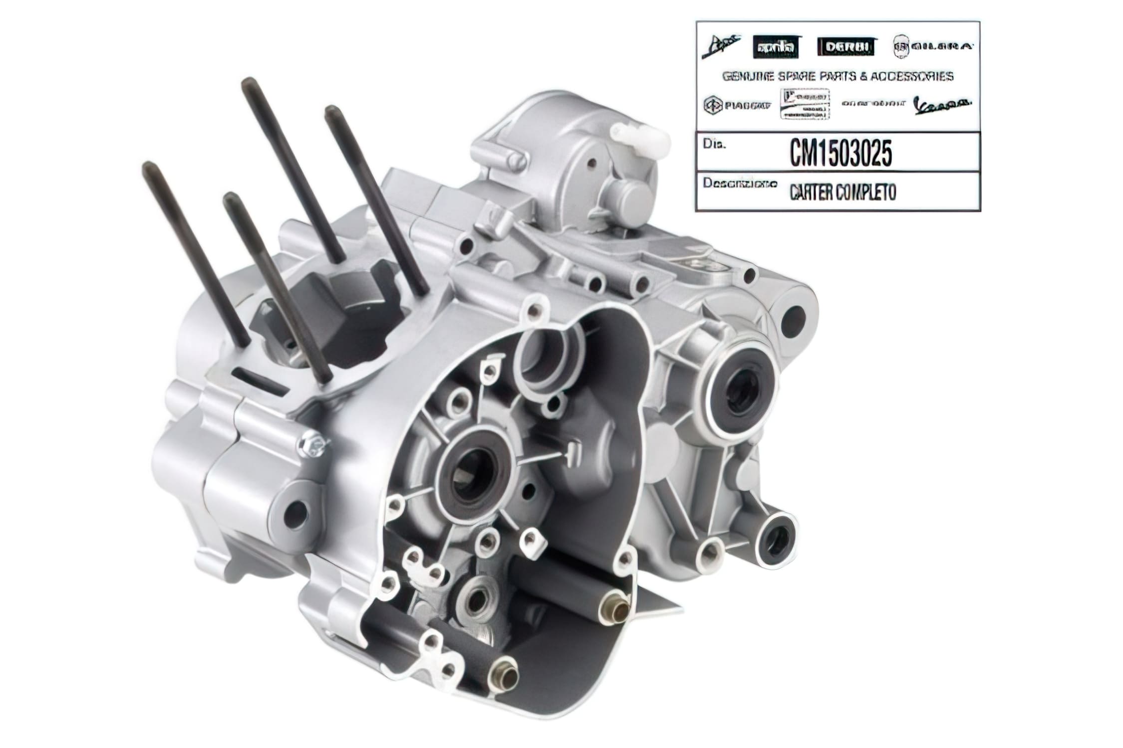 OE-DECM1503025 Carter Motore con Guarnizione / Viti - ricambio originale Derbi(D50B0) Senda DRD Pro, COD: OE-DECM1503025