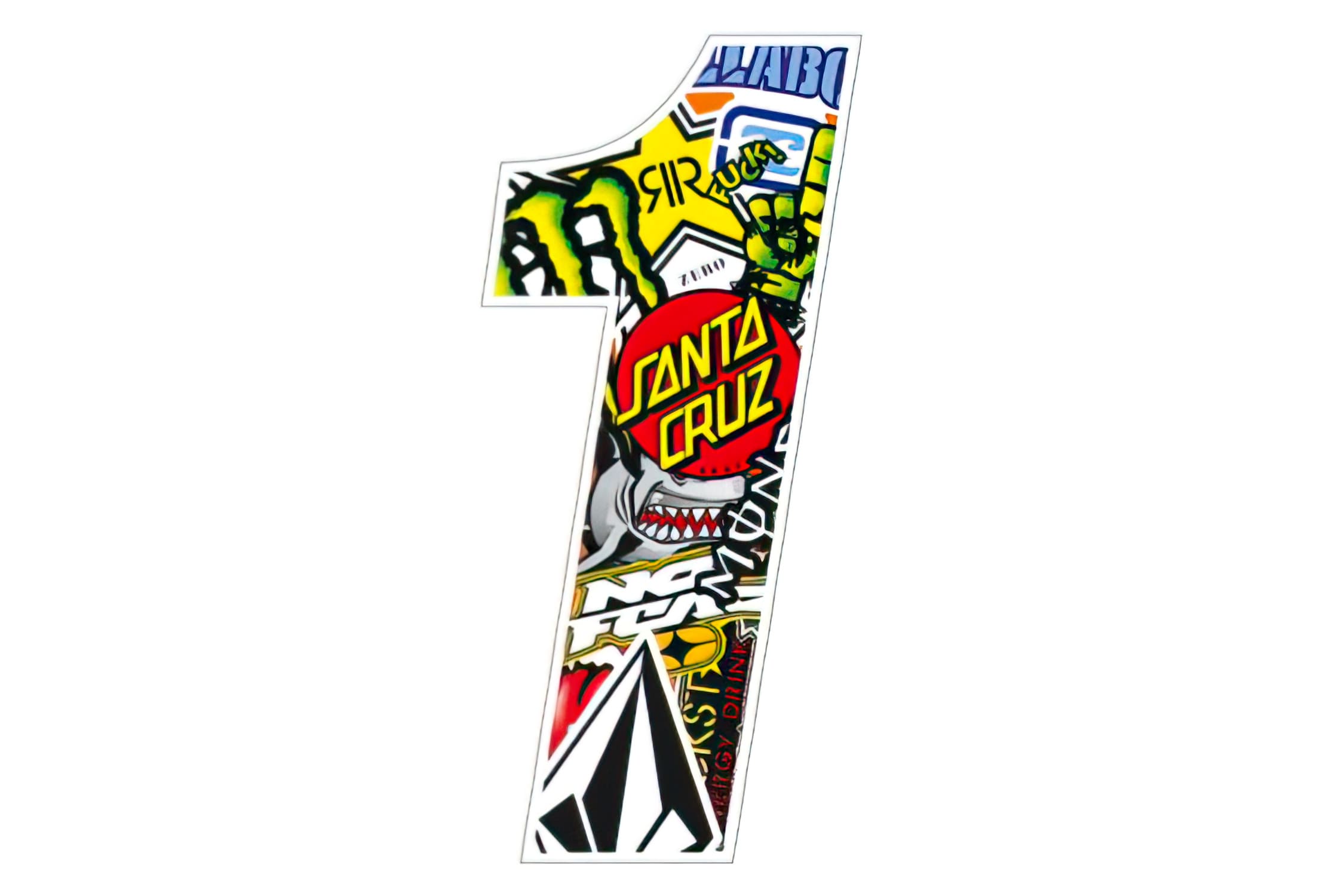 SP-050279 Adesivo numero 9 Sticker bombing