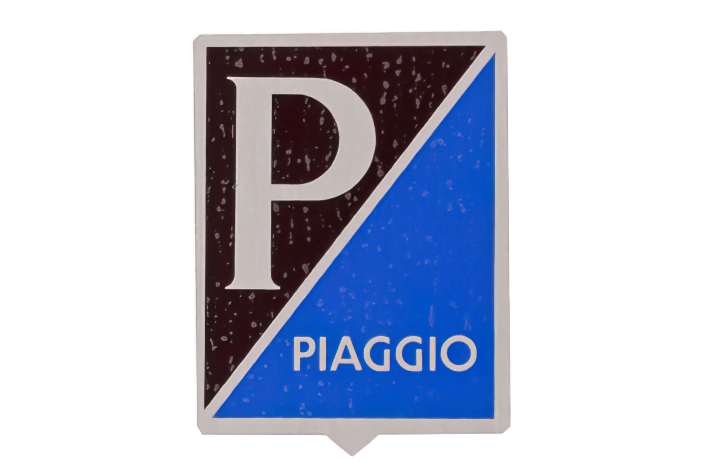 R142720430 Scudetto Esagonale, Piaggio nero / blu, COD: R142720430