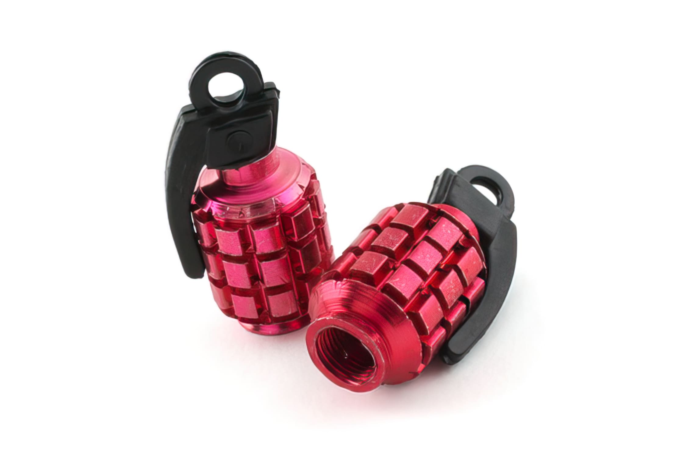 STR-545.77/RE Tappi Valvola GRENADE STR8, rosso, COD: STR-545.77/RE