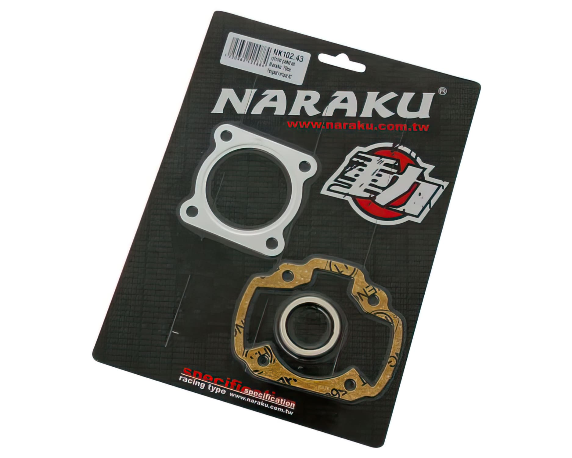 NK102.43 Set Guarnizioni Cilindro Naraku 70ccm, Peugeot verticale AC, COD: NK102.43