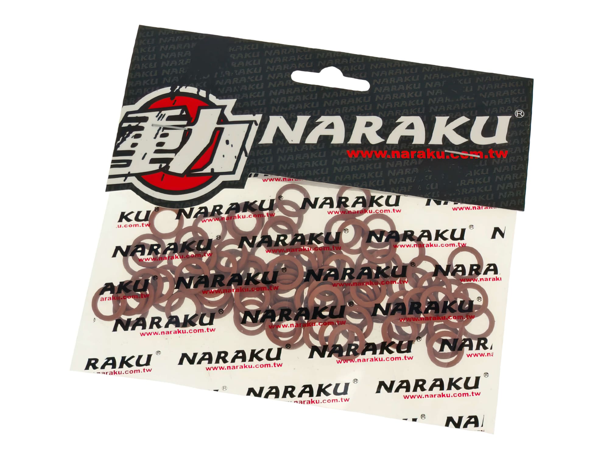 NK150.52-100 Rondelle in fibra Naraku 8x12x1mm - 100 pezzi, COD: NK150.52-100