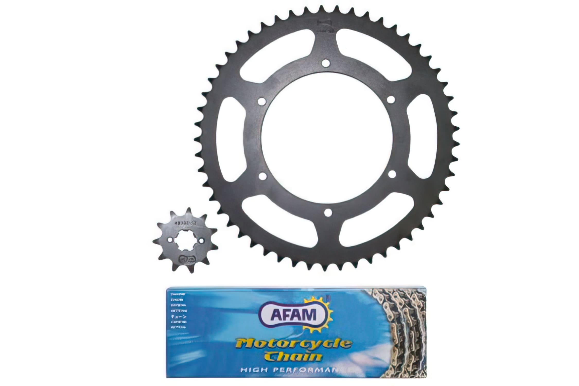 AFAM80 Kit Trasmissione Catena Afam 12x53 - 420 Derbi GPR / Senda X-Treme