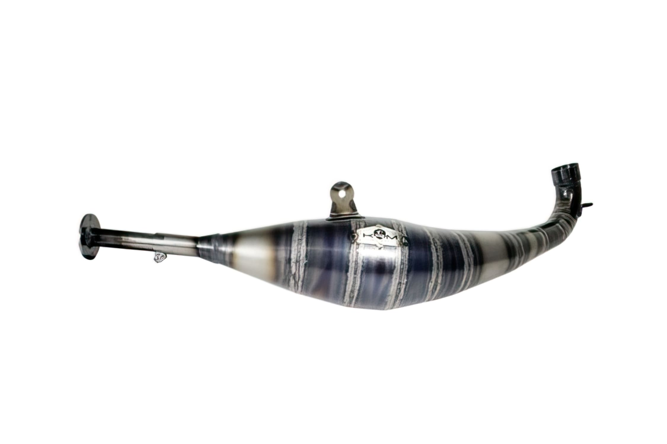KR196F Scarico attacco diritta KRM 90 - 100 Minarelli orizzontale, COD: KR196F