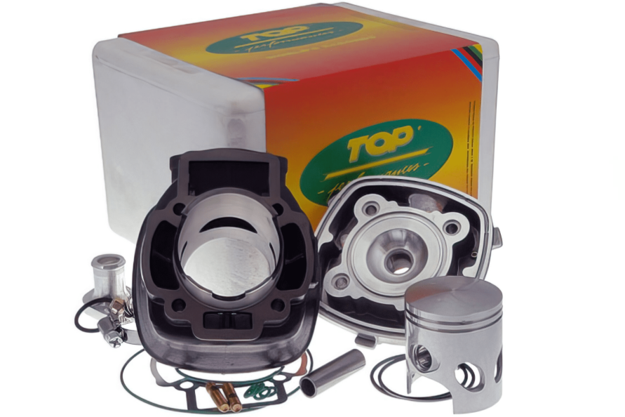 9916510 gruppo termico top trophy 70cc d.48 piaggio h2o sp.12 ghisa con raccordo testa