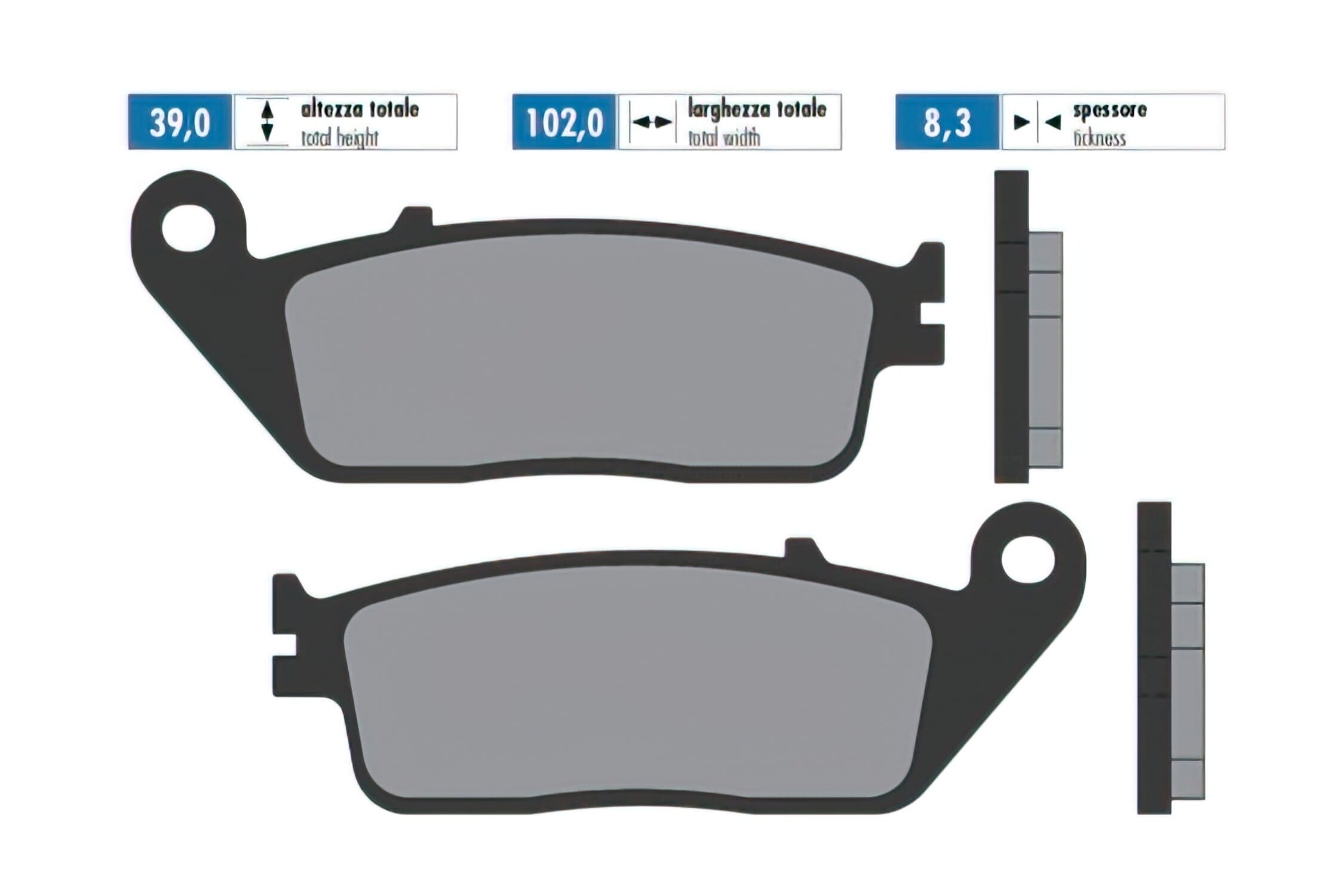 P174.0059 Brake pads Polini Original BMW C650