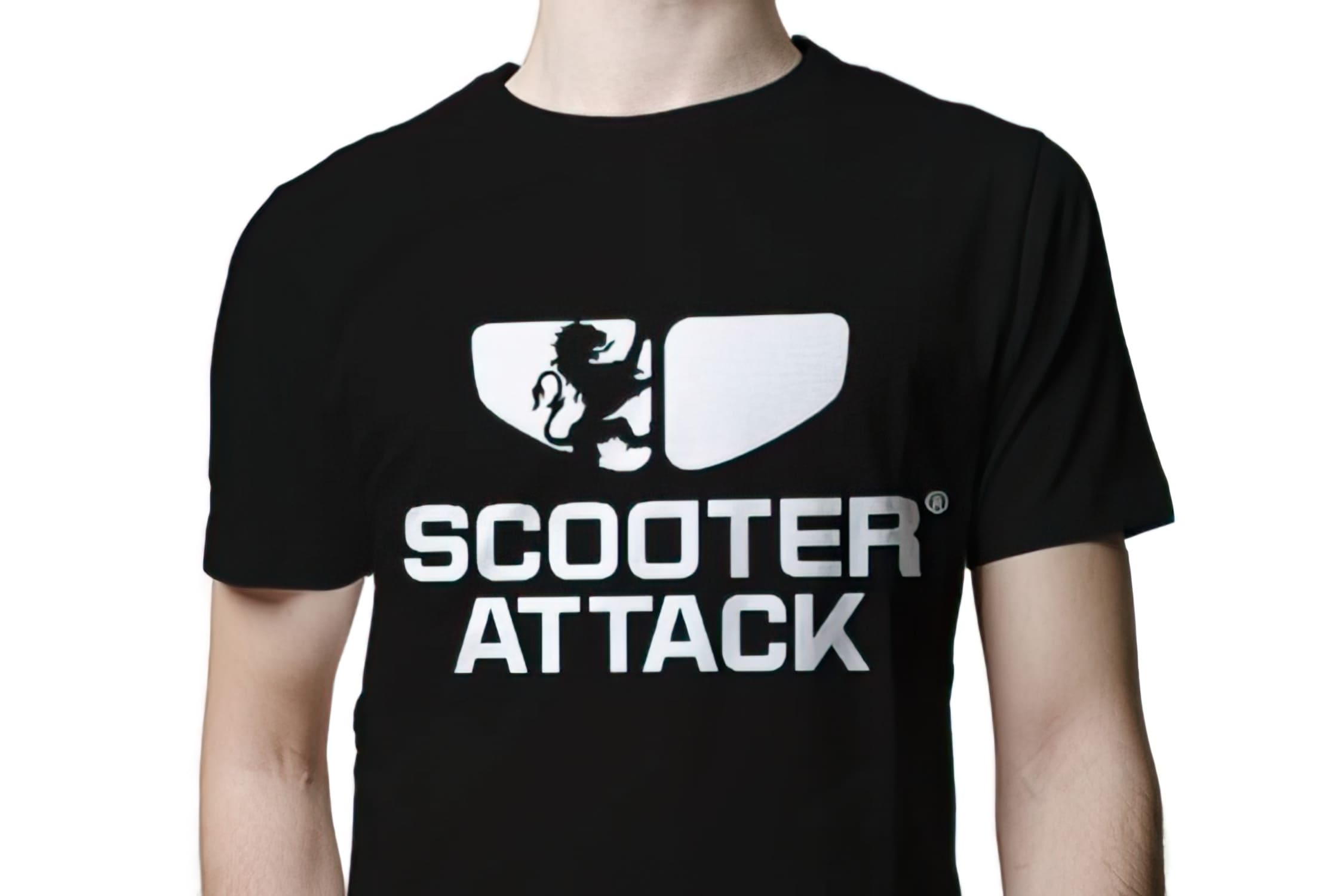 SHIRTSABK/2XL T-Shirt Scooter-Attack nero, XXL