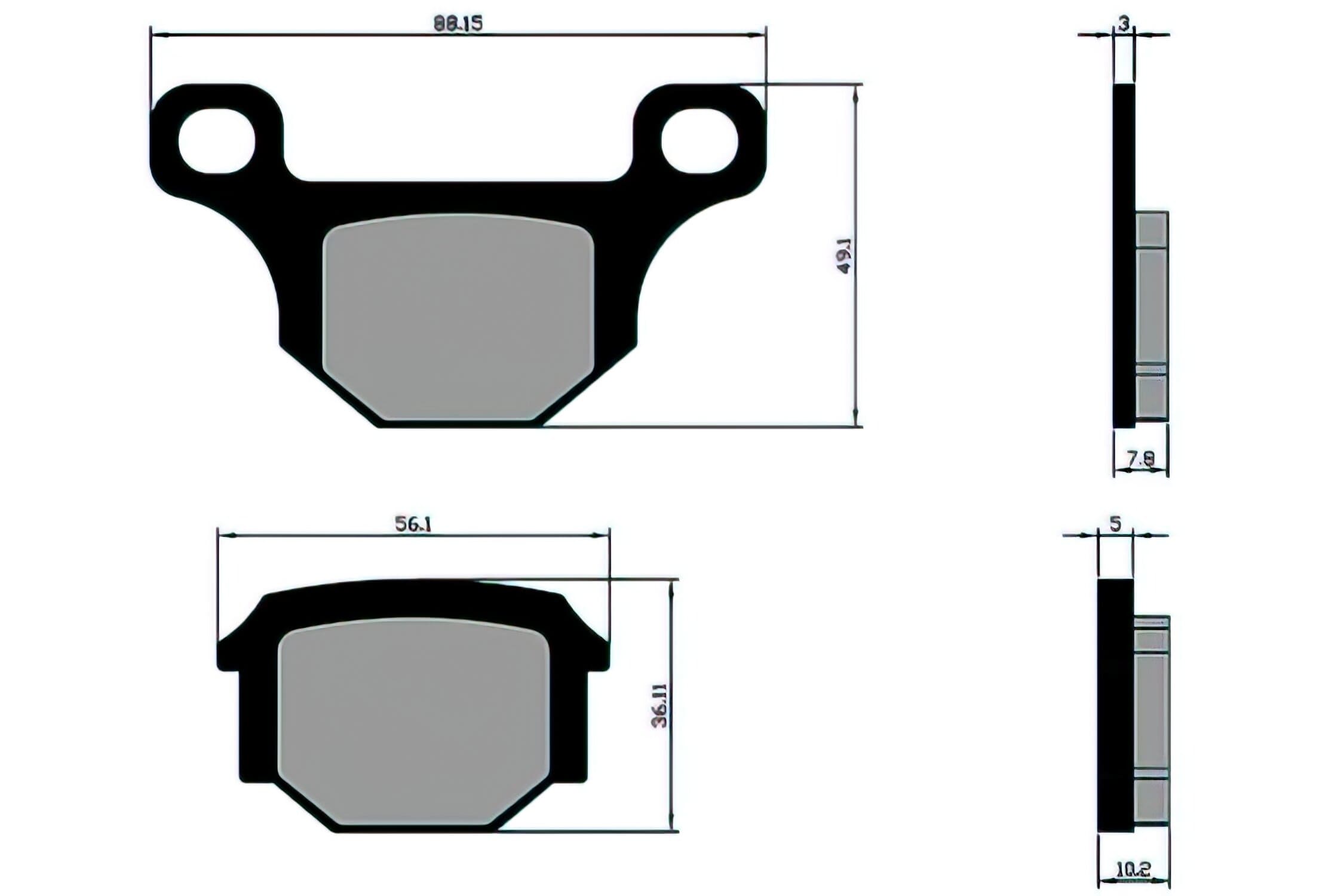 P174.0187 Pastiglie freno Polini Original Rieju MRT, COD: P174.0187
