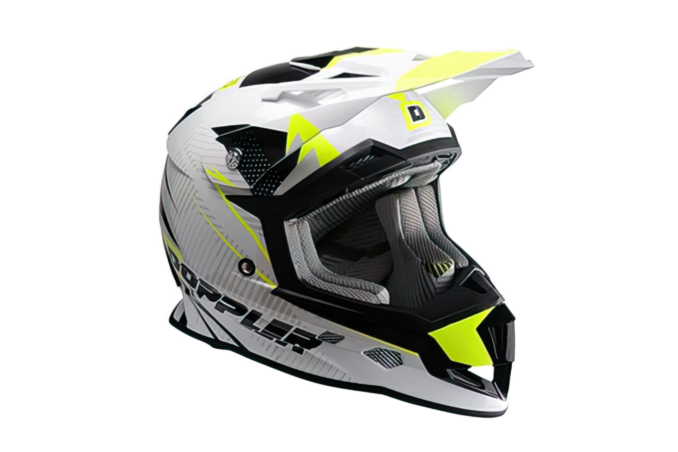 CGN503284 Casco Cross Doppler bianco / giallo XXL, COD: CGN503284