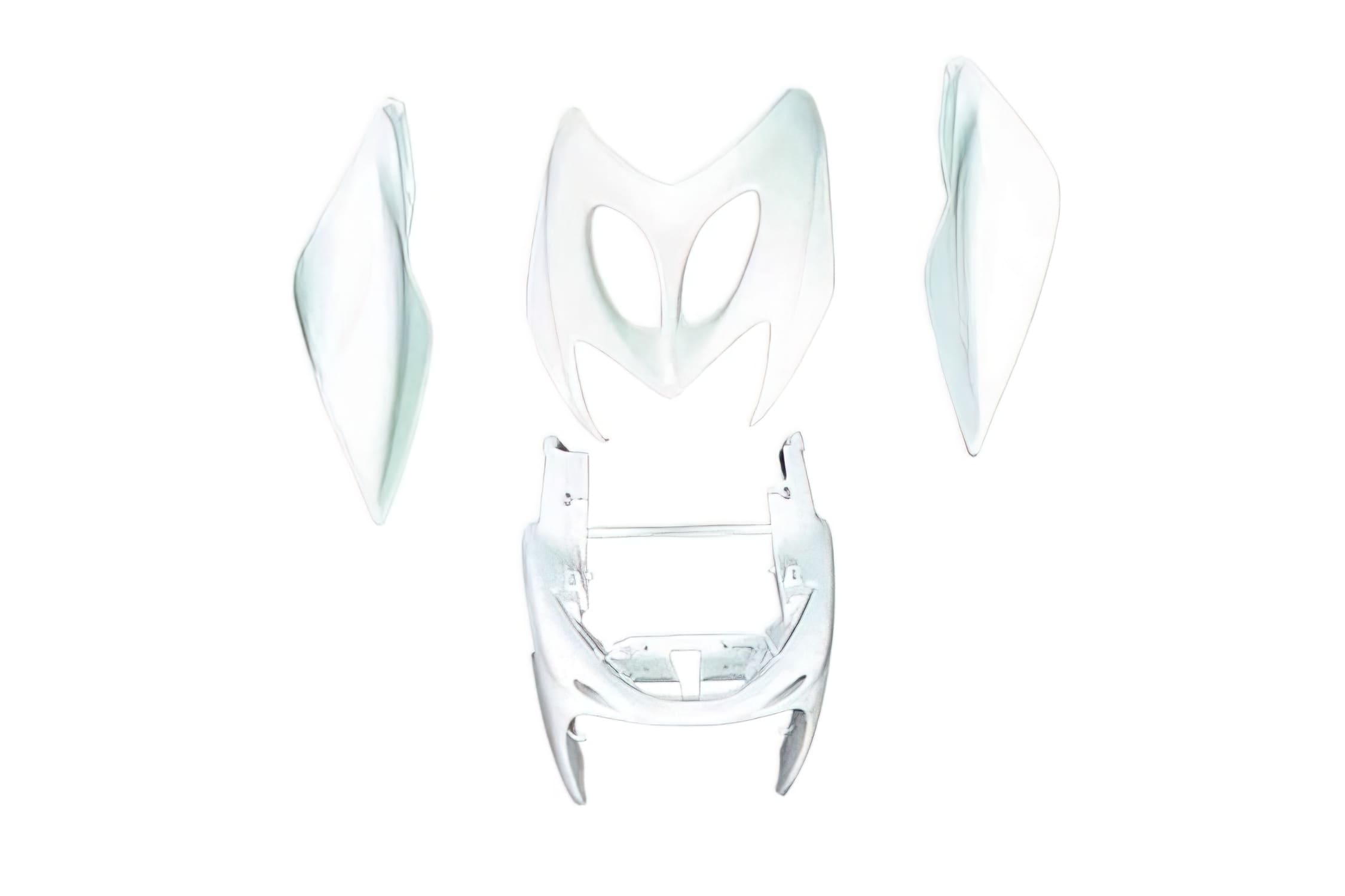 STR-913/WH 4-piece fairing kit white Yamaha Aerox up to 2013