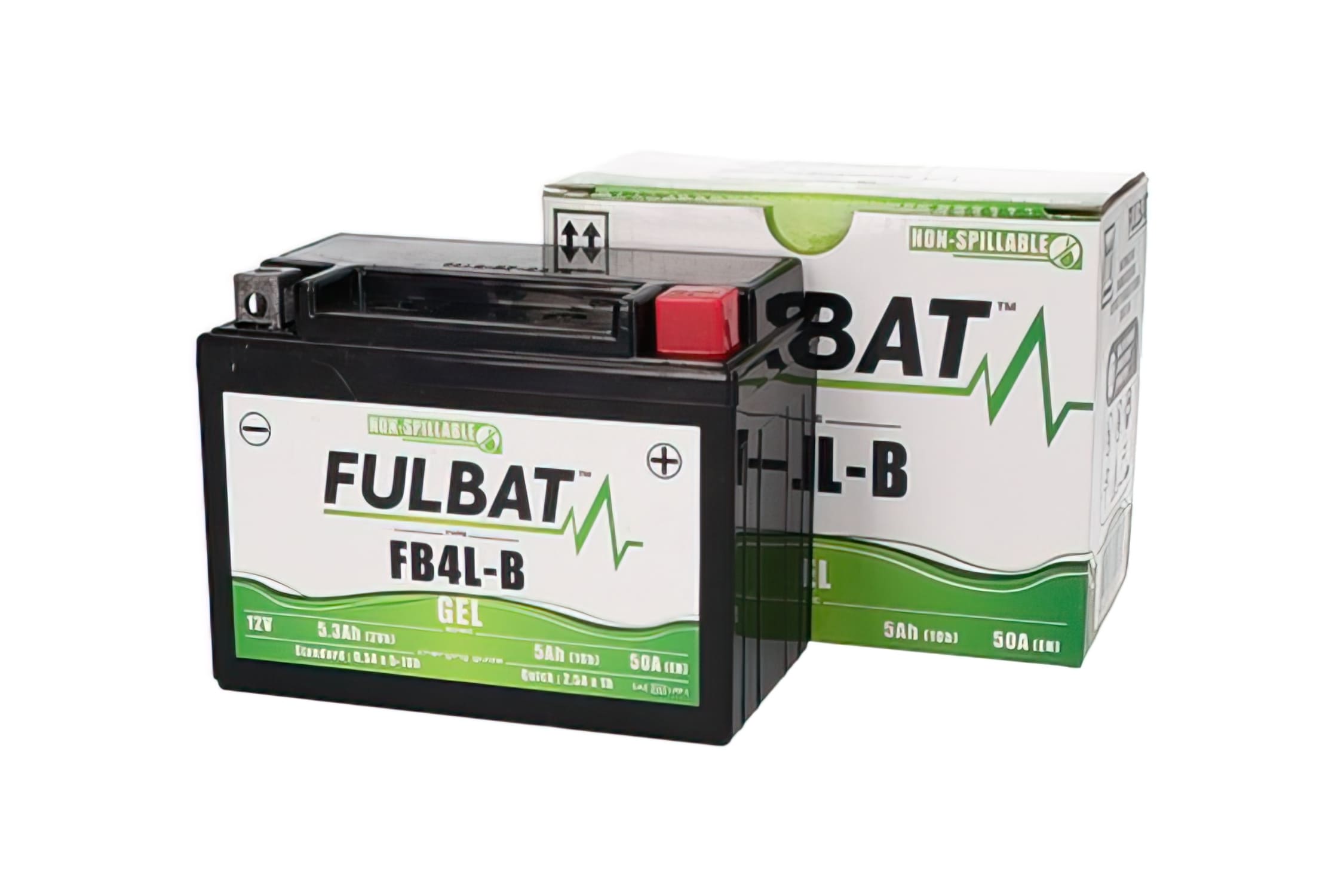 FB550916 Batteria Fulbat FB4L-B 12V - 5Ah Gel senza manutenzione - pronto per l'installazione, COD: FB550916