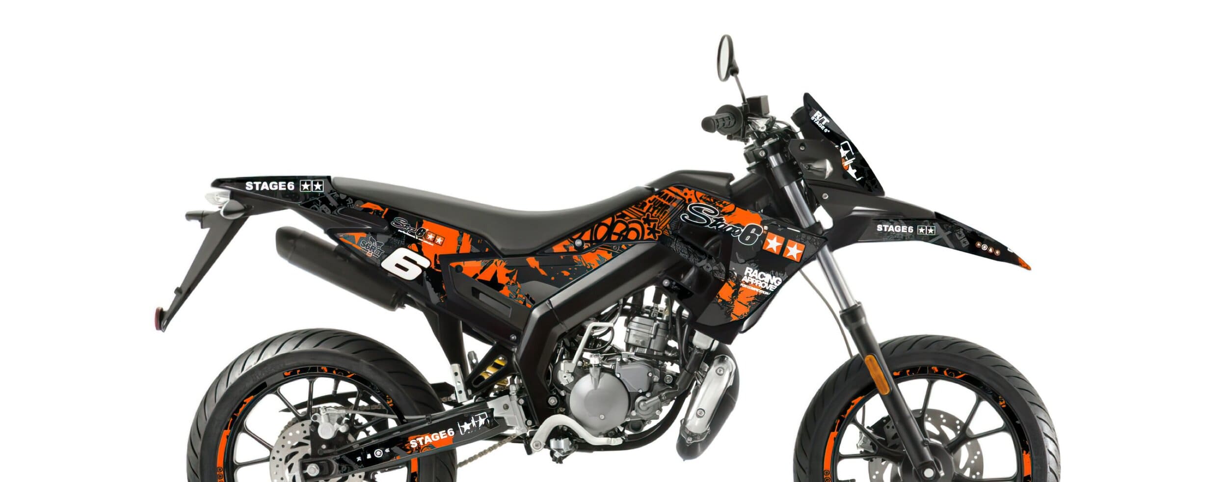 S6-059201/BK Kit deco Stage6 arancione - nero Derbi X-Treme Euro 4, COD: S6-059201/BK