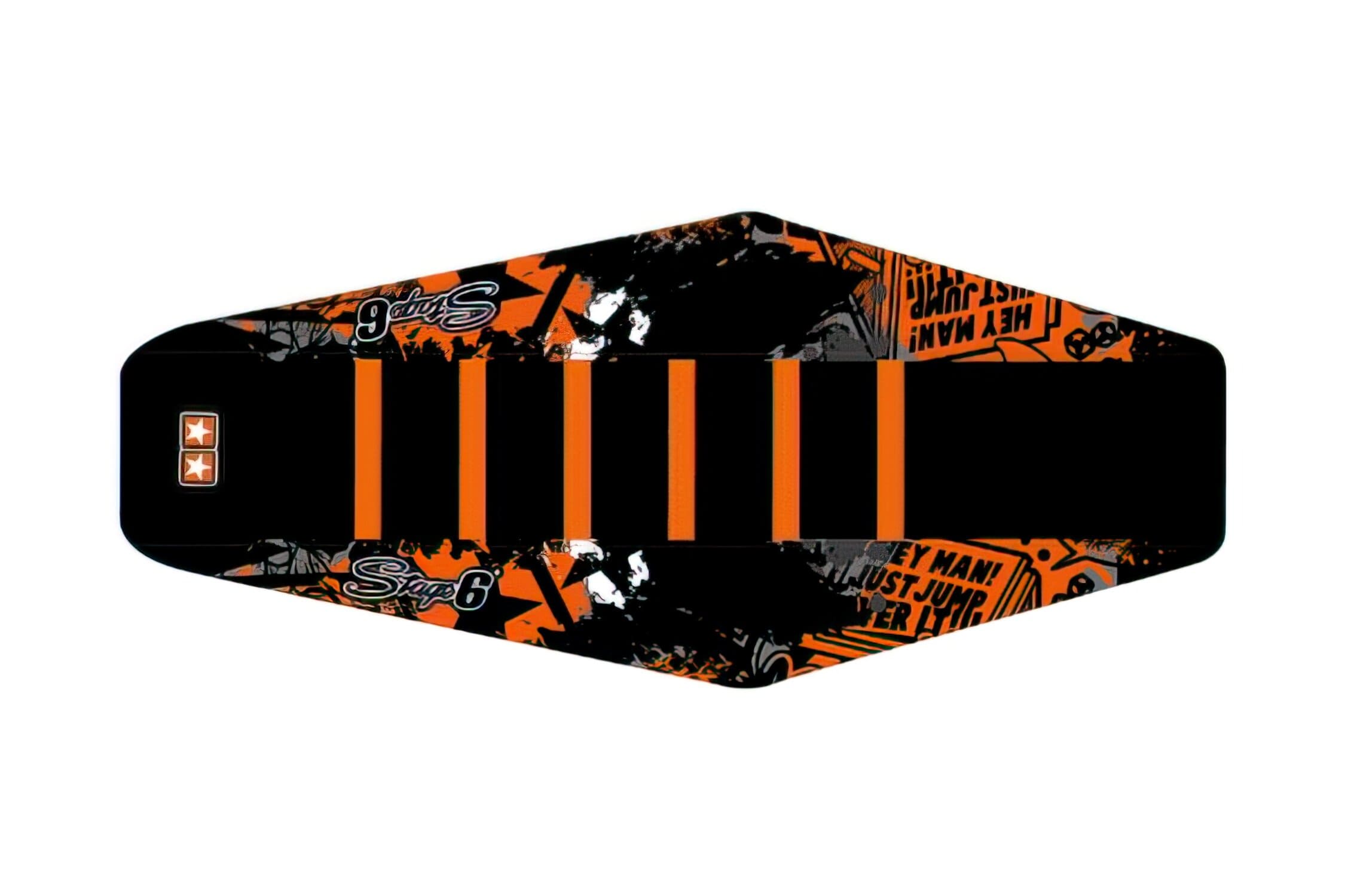 S6-059262/WH Coprisella Stage6 Full Covering arancione - bianco Derbi X-Treme/ X-Race dopo 2011, COD: S6-059262/WH
