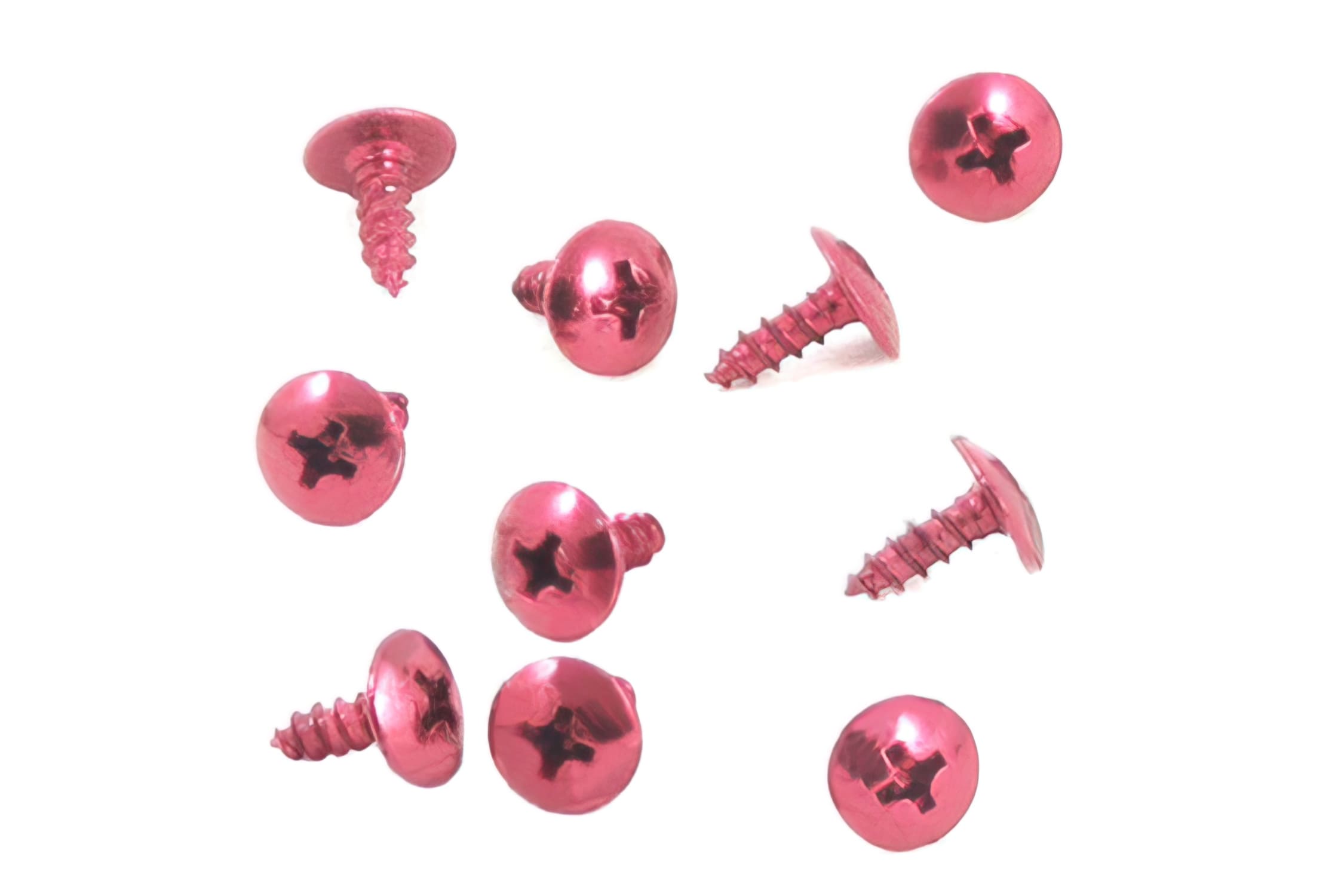 STR-555.30/RE Kit Viti Carena M4x12 alluminio rosso (x 10), COD: STR-555.30/RE