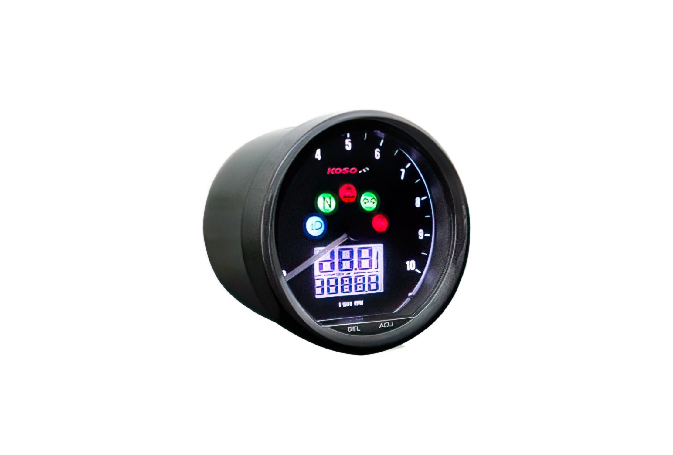 KO-BA058100 Koso D64 Speedometer Black 10000 RPM