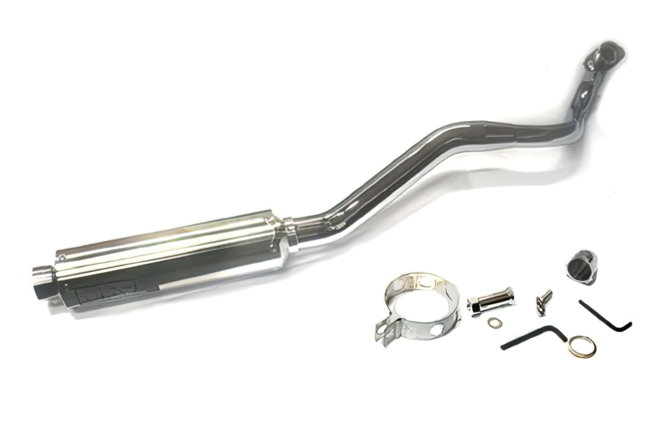 NHRC-013A High Mount Muffler NHRC Alu Honda Dax