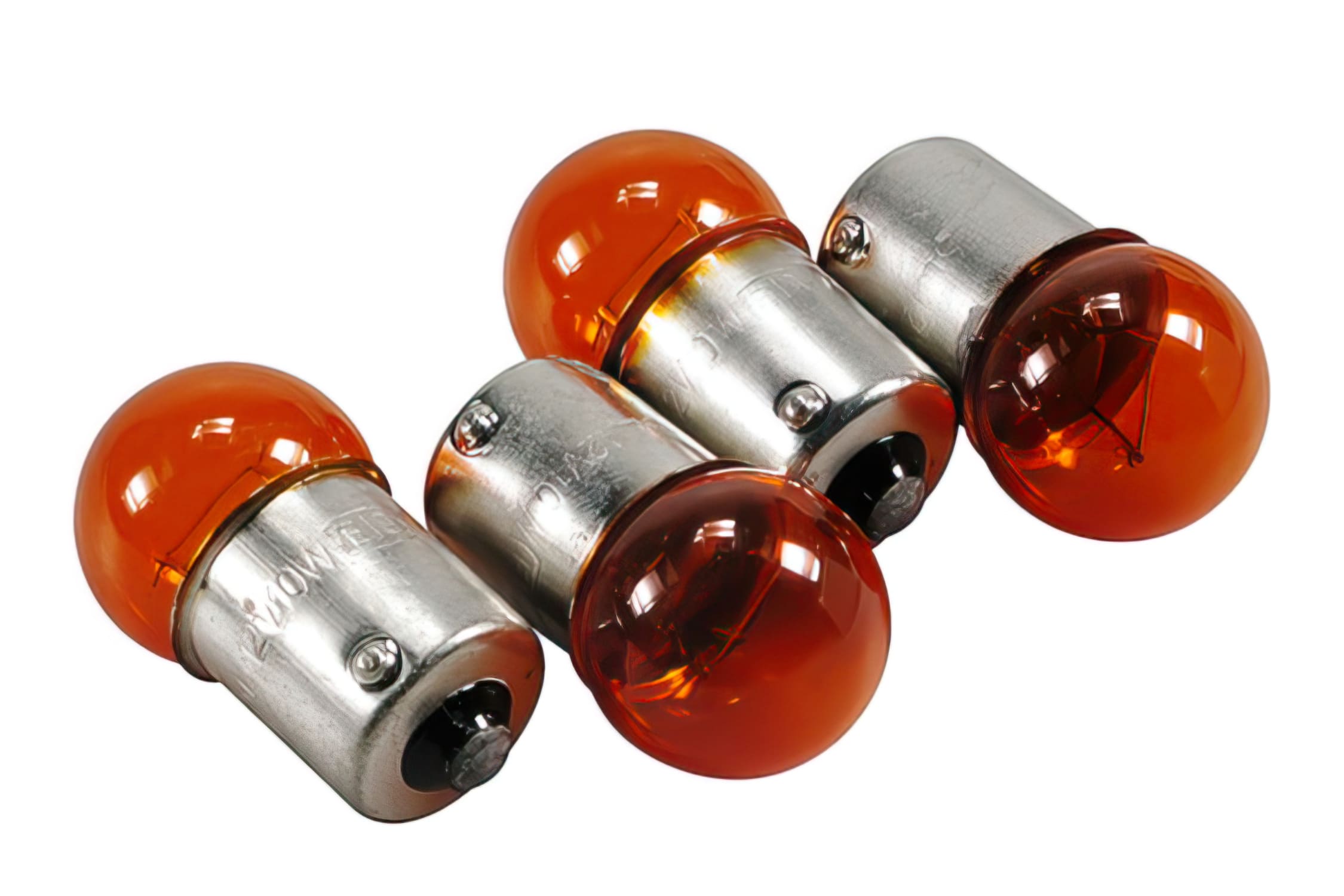 STR-808.34/OR Set Lampadine Frecce (x4) 12V - 10W BA15S arancione omologato CE, COD: STR-808.34/OR