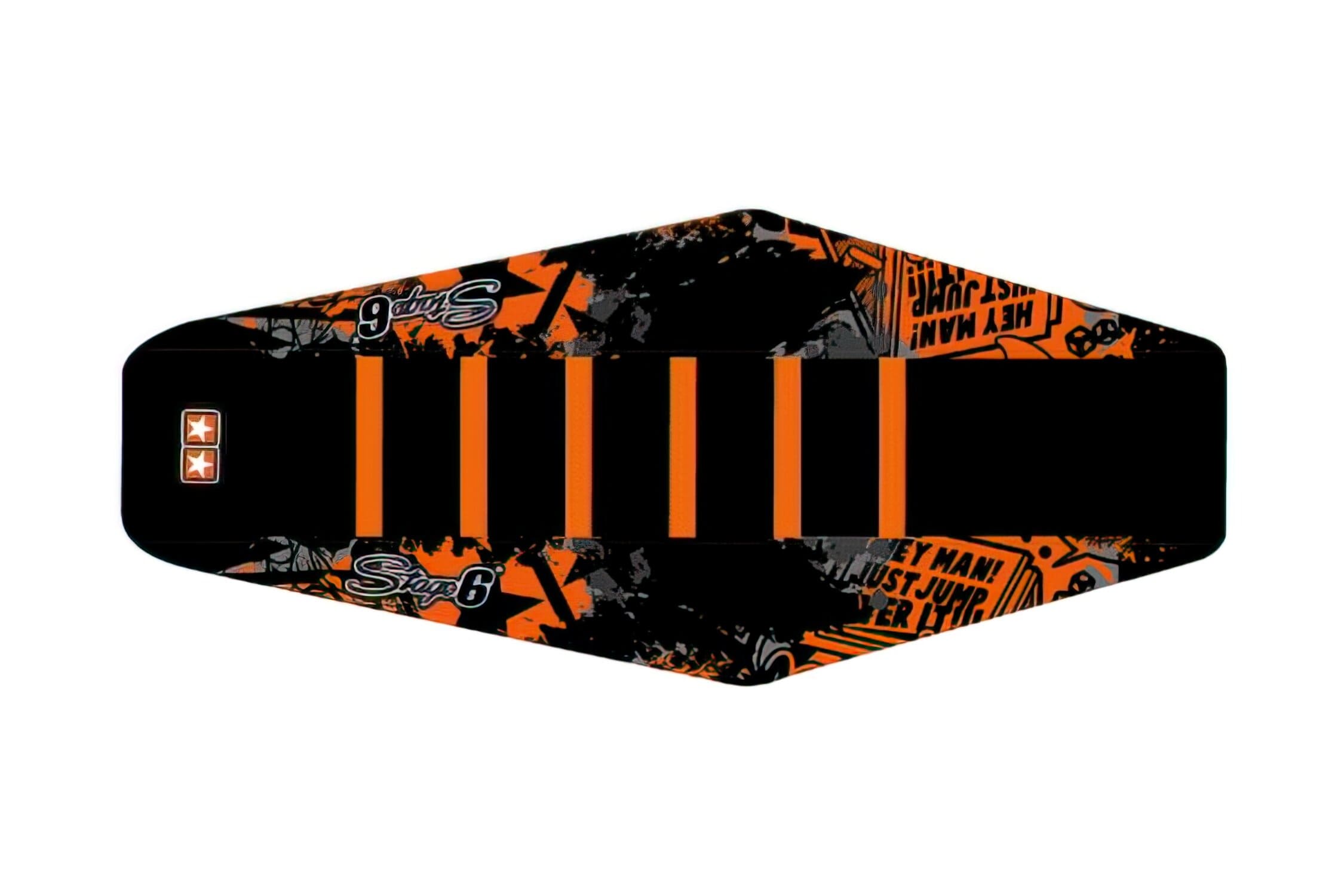 S6-058861/BK Coprisella Stage6 Full Covering nero - arancione Yamaha DT, COD: S6-058861/BK