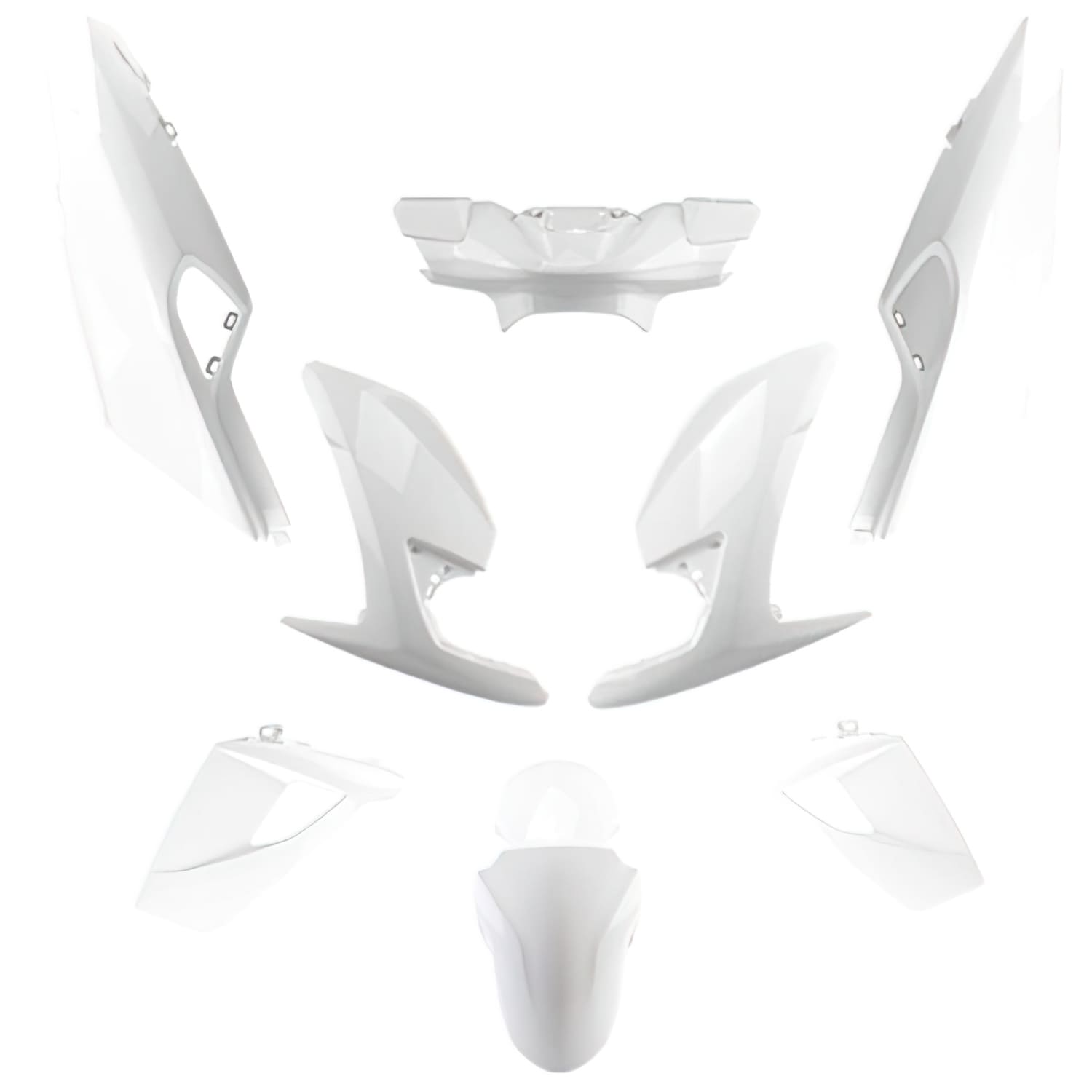 STR-925.20/WH Kit carena 8 pezzi bianco Peugeot Speedfight 4