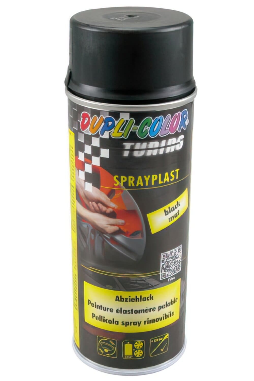 MOT8033 Vernice a strappo Motip Sprayplast nero opaco 500ml