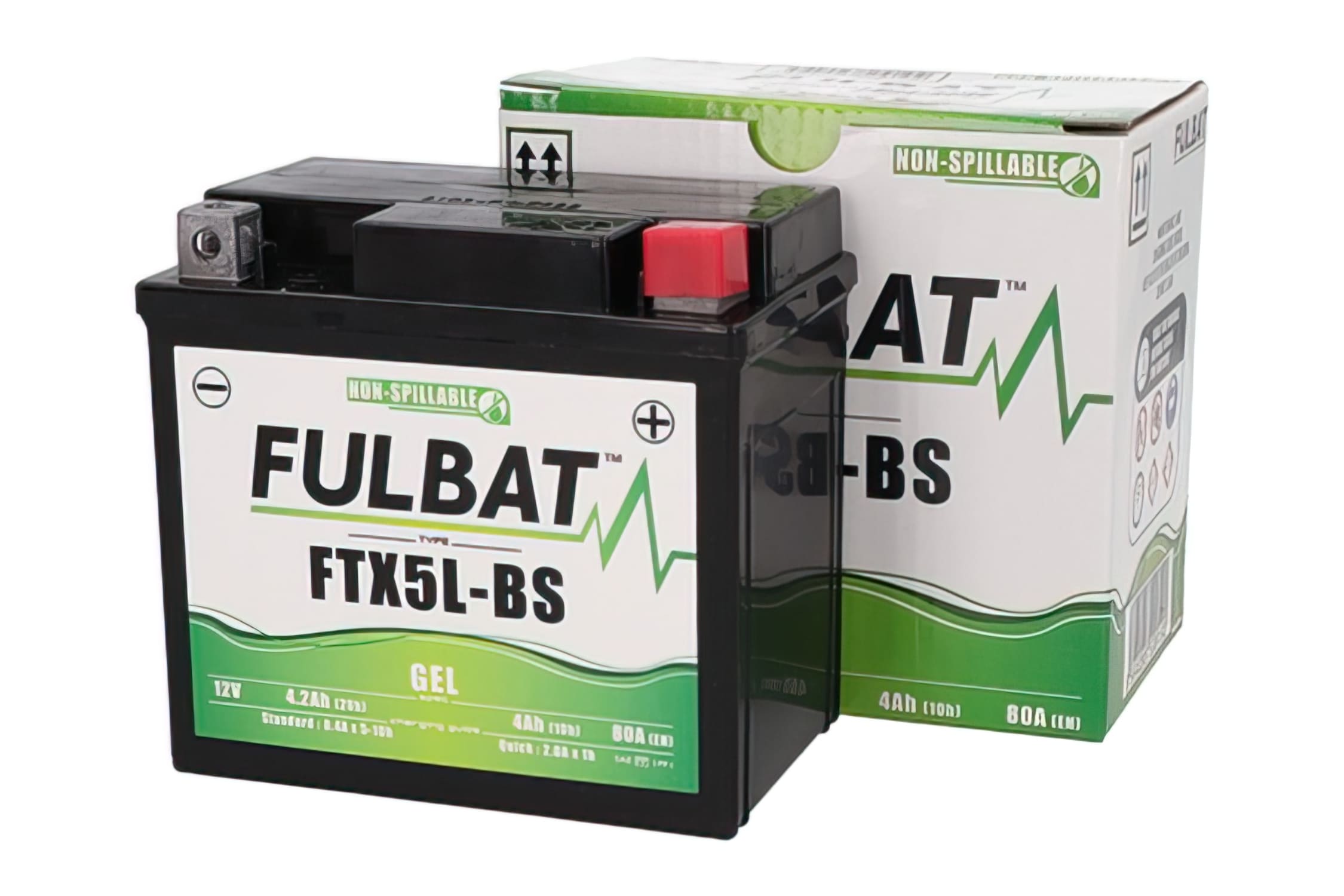 FB550919 Batteria Fulbat FTX5L-BS 12V - 4Ah Gel senza manutenzione - pronto per l'installazione, COD: FB550919
