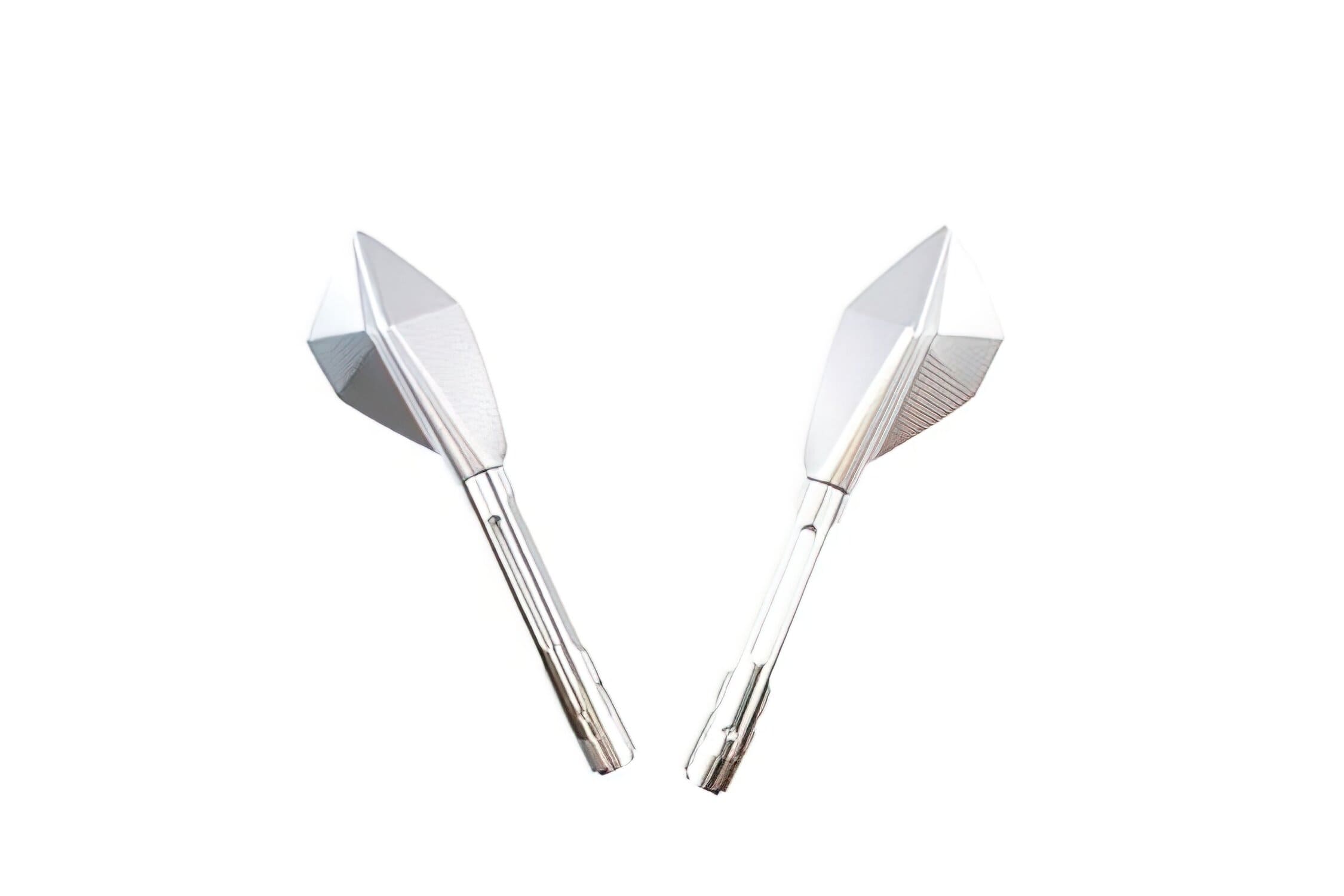 STR-255.12/SI Specchietto Echo CNC lungo argento, COD: STR-255.12/SI