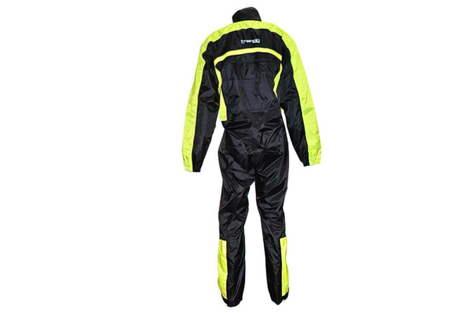 CGN505520 Tuta Antipioggia moto nero / giallo M