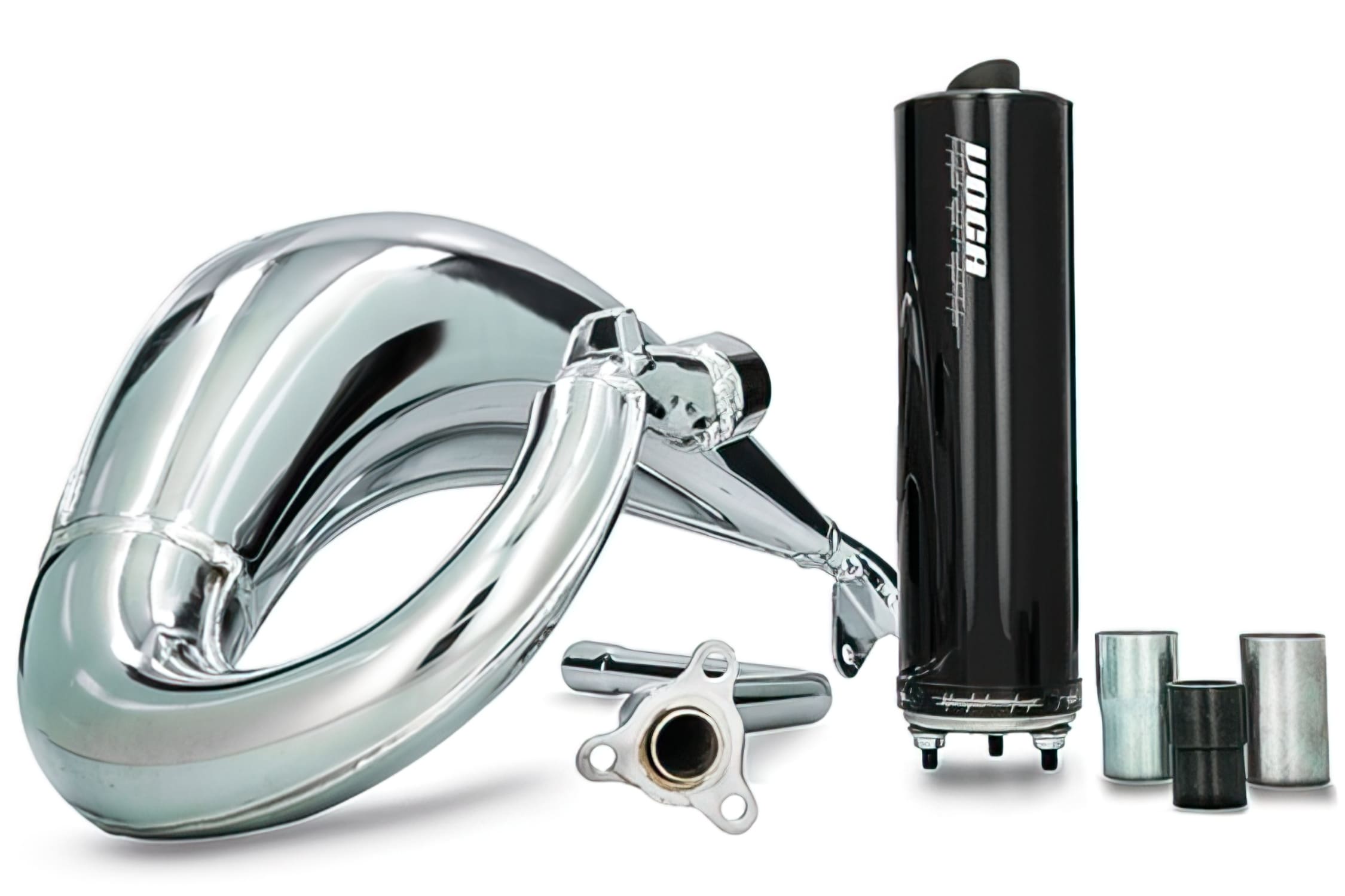 VCR-RD38190/BK Marmitta Voca Cross Chromed 50 / 70cc CE nero Beta RR ap.2012