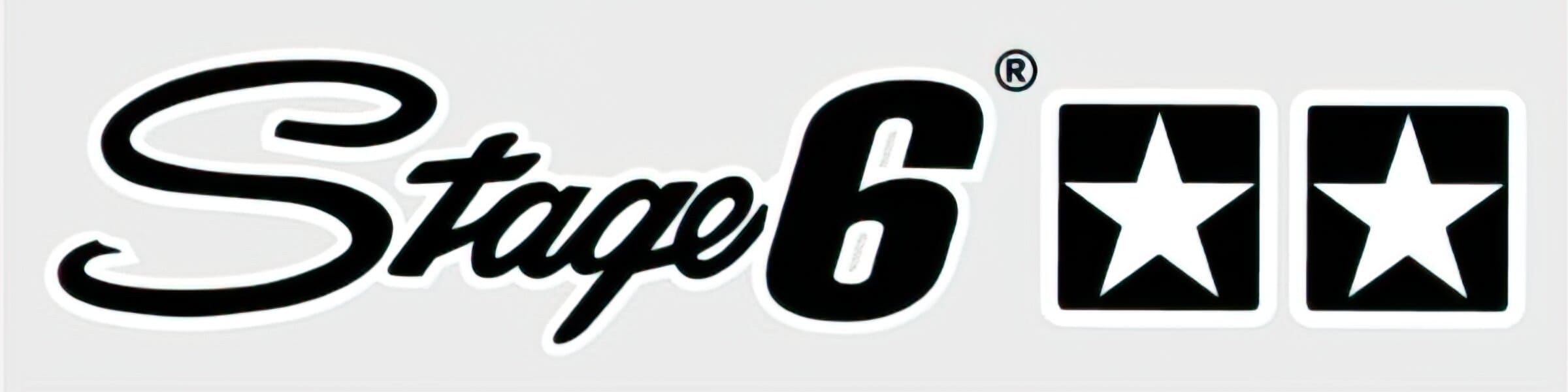 L-SASTAGE6/BK Adesivo (Sticker) Stage6, Nero, COD: L-SASTAGE6/BK