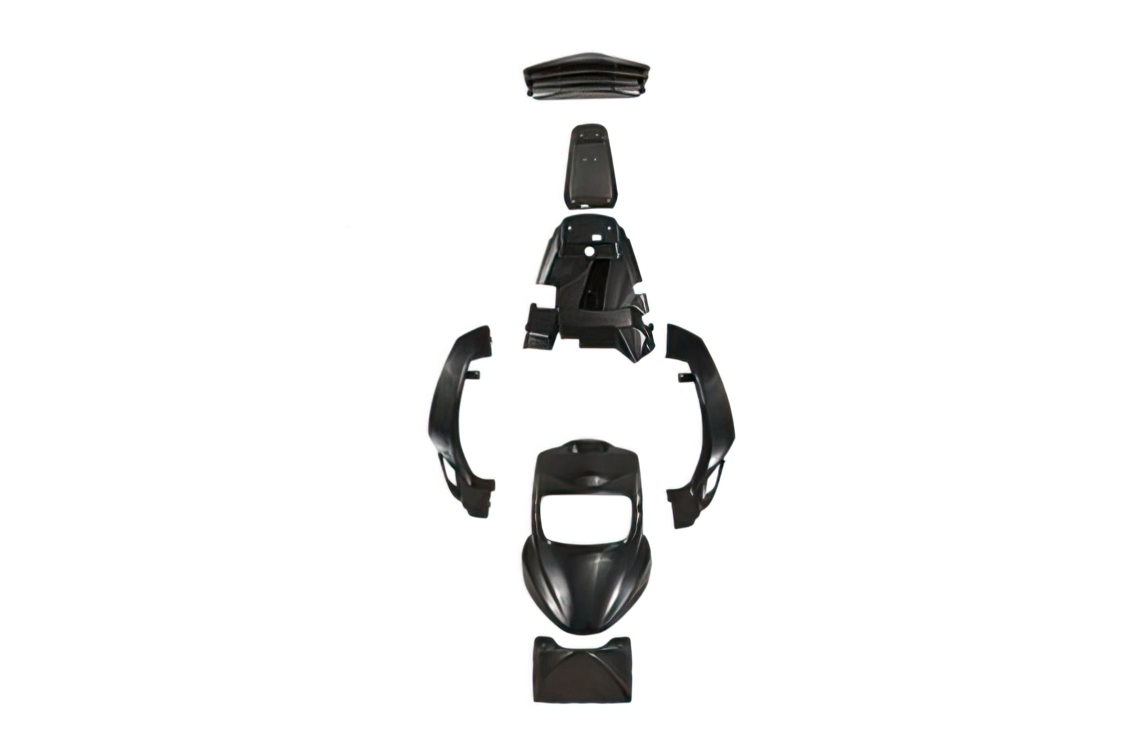 L-BCD6802 Kit carena 6 pezzi BCD RX nero Yamaha BWs dopo 2004, COD: L-BCD6802