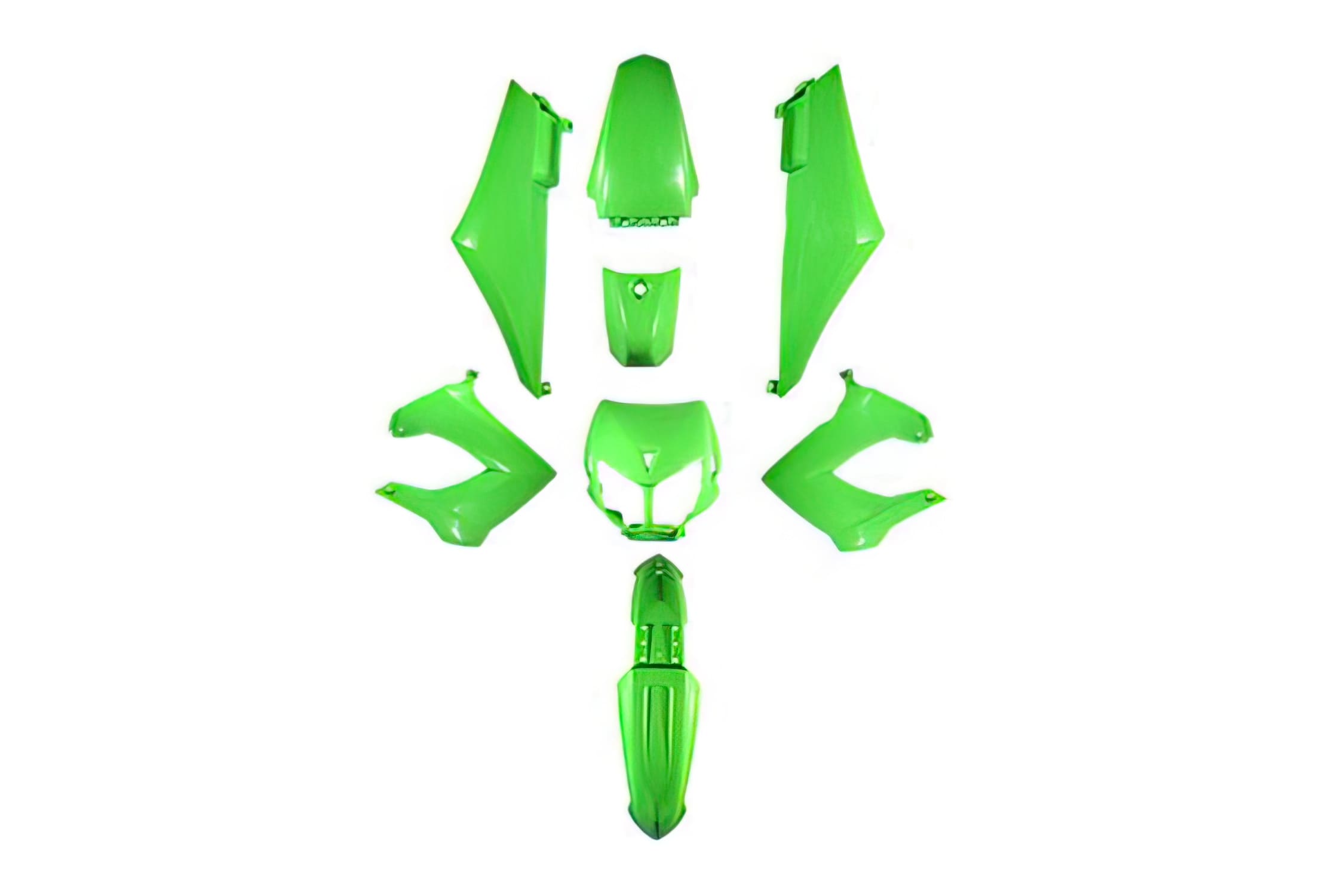 STR-994.8/GR Kit carena 8 pezzi verde Derbi X-treme fino 2011, COD: STR-994.8/GR