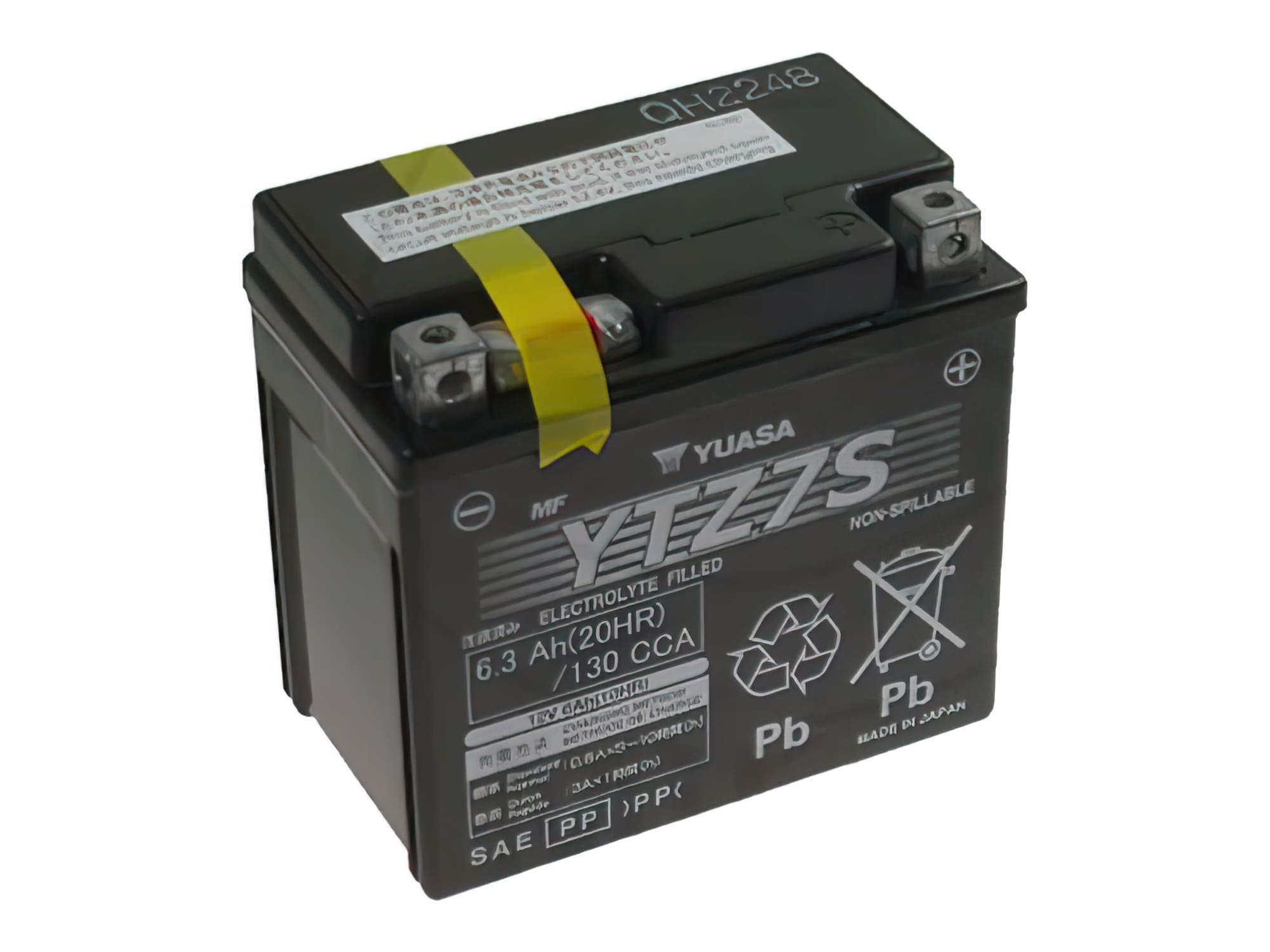 YUA36193 Yuasa YTZ7S WET MF Gel Maintenance Free Battery - Ready to Install