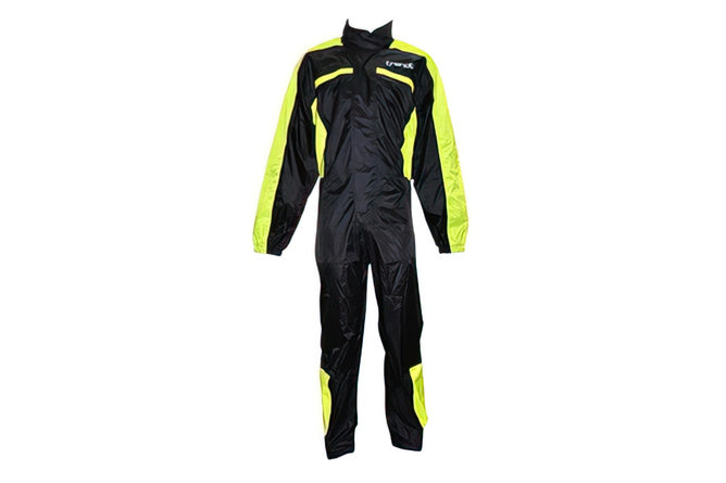 CGN505520 Tuta Antipioggia moto nero / giallo M