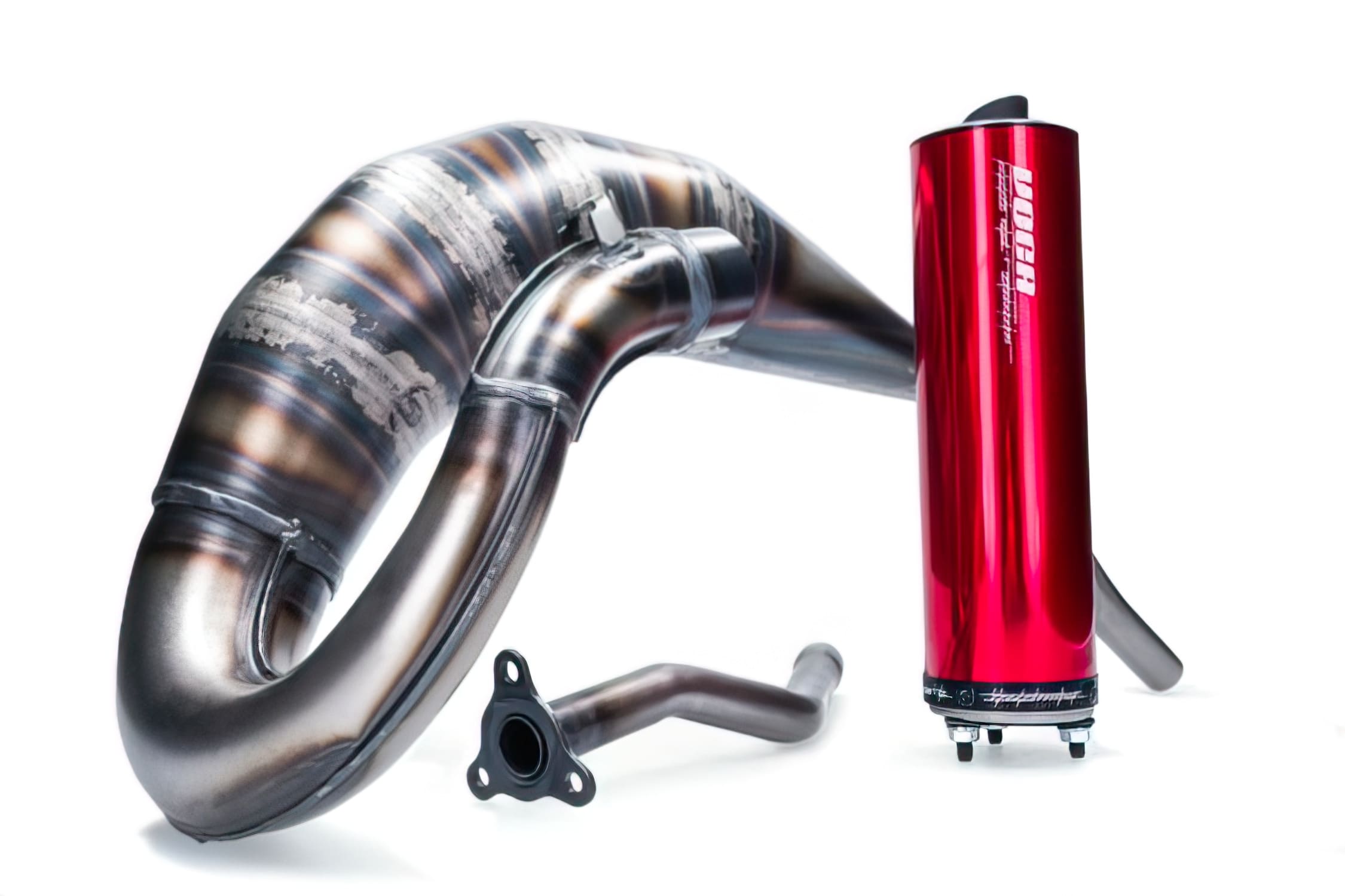 VCR-RD36184/RE Marmitta Voca Cross Rookie 50/70cc silenziatore rosso CE Sherco 50cc