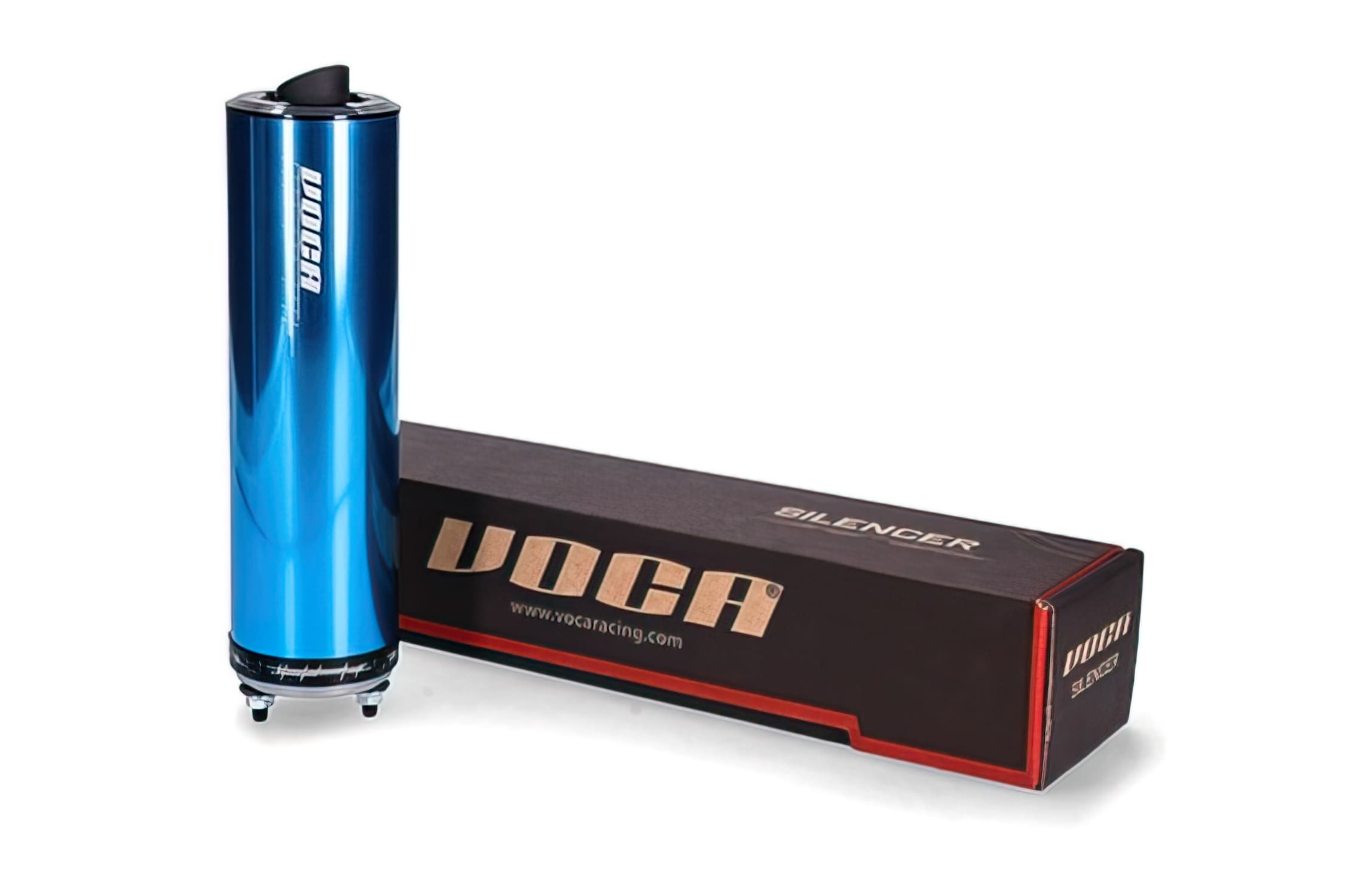VCR-RD30200.01/AZ VOCA Racing Silencer, Blue, 80cc, Suitable for SCR, Mk ProRace
