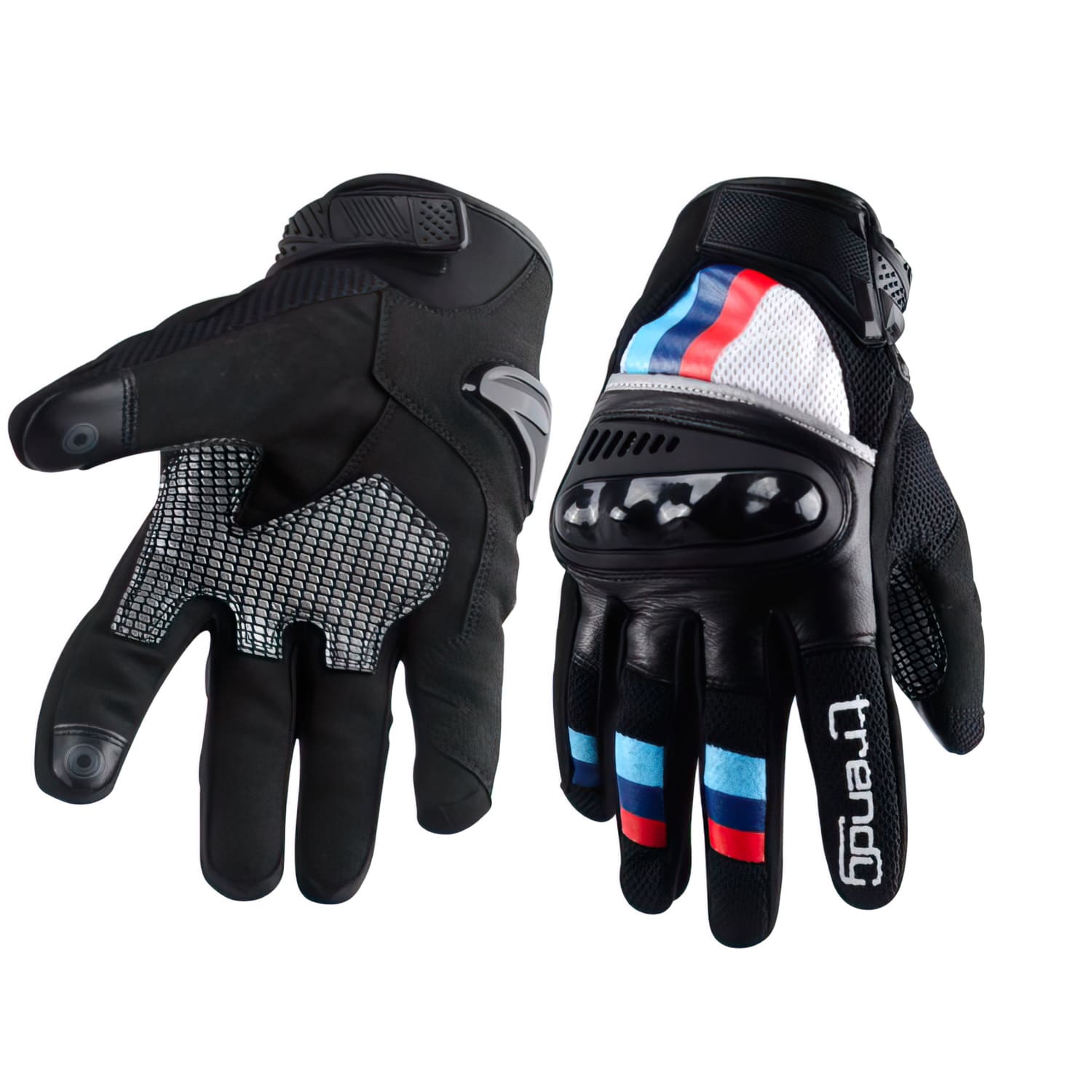 CGN507889 Guanti estivi Trendy Ceara CE nero / bianco / blu XXXL, COD: CGN507889