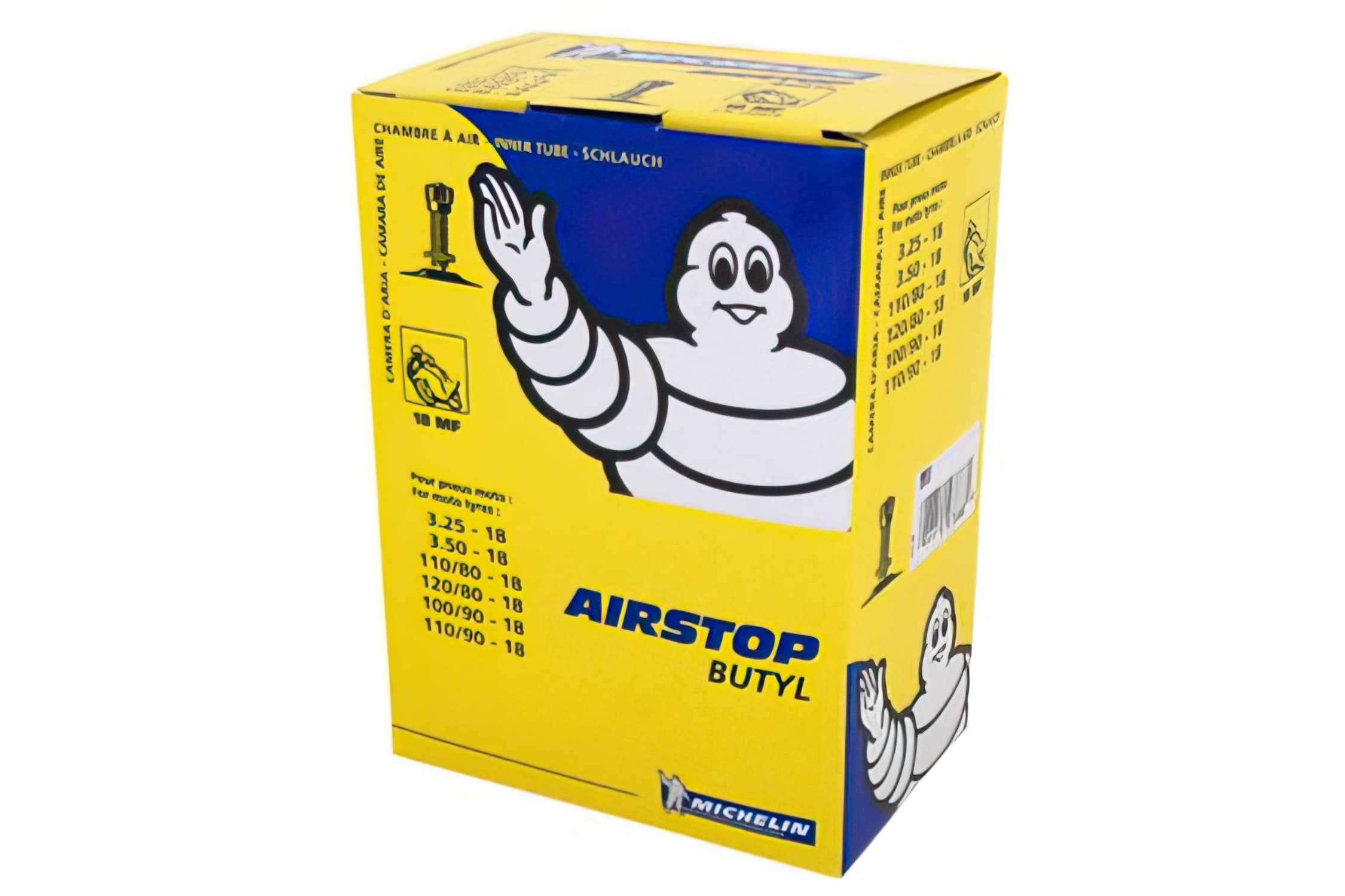 CGN460472 Camera Aria Michelin 18'' 3.25-3.50-100 -110/90-110-120/80X18 - valvola diritta, COD: CGN460472