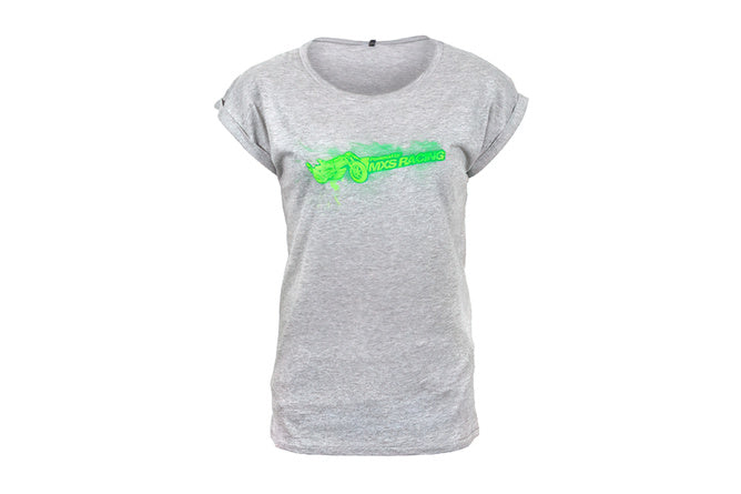 MXS-WEAR600-03-XS T-Shirt Donna MXS Racing basic grigio XS