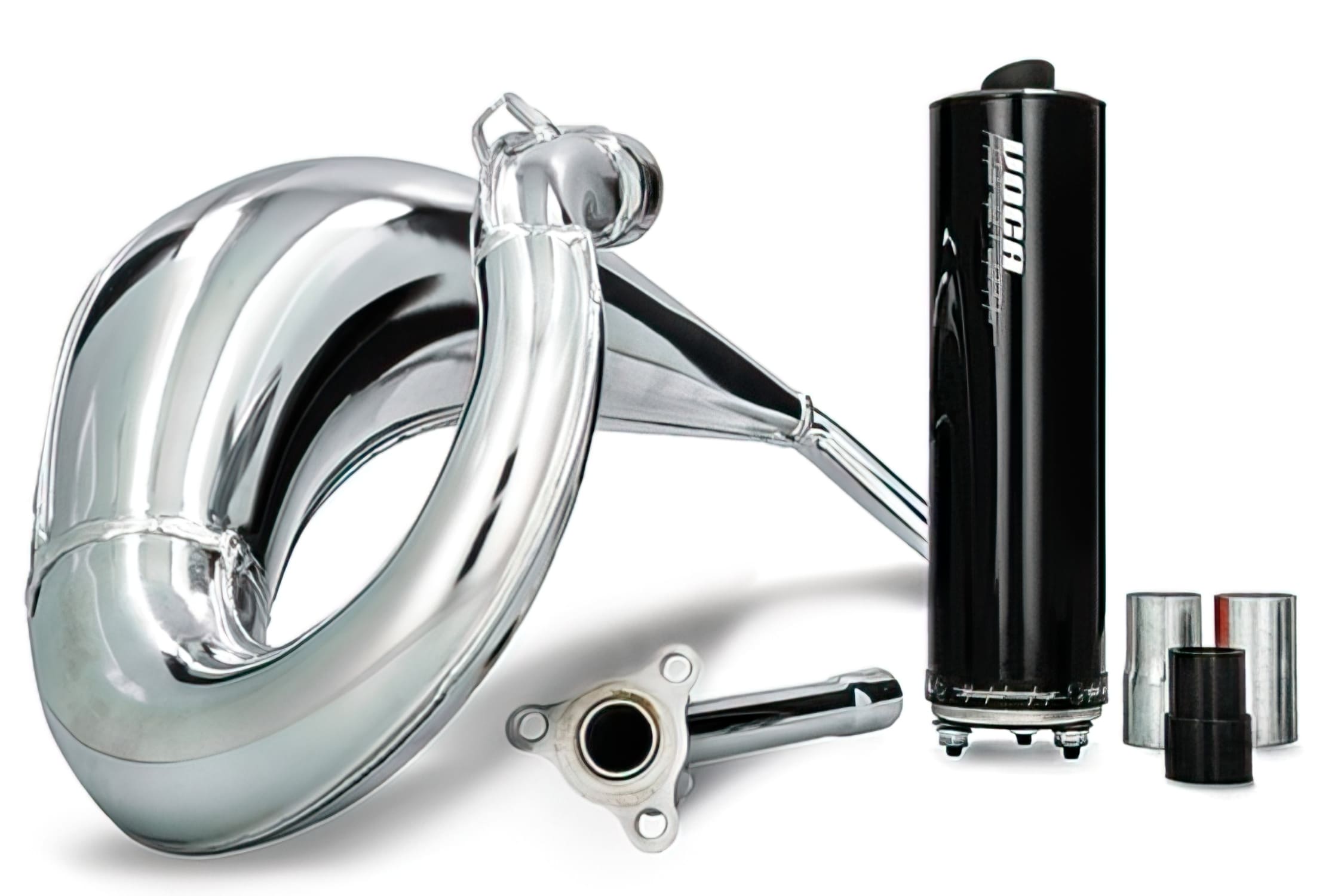 VCR-RD38184/BK Marmitta Voca Cross Chromed 50 / 70cc CE nero Sherco SM / SE 50cc