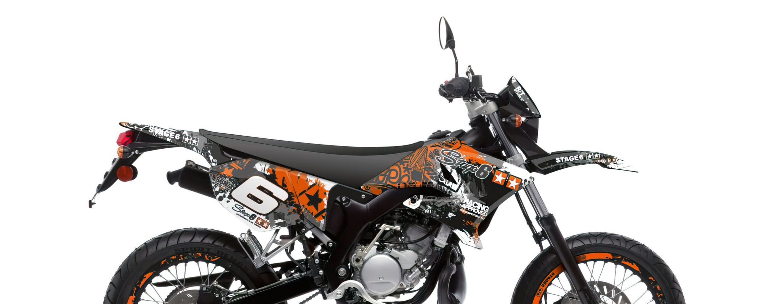 S6-058801/WH Kit deco Stage6 arancione - bianco Yamaha DT50 / MBK X-Limit, COD: S6-058801/WH