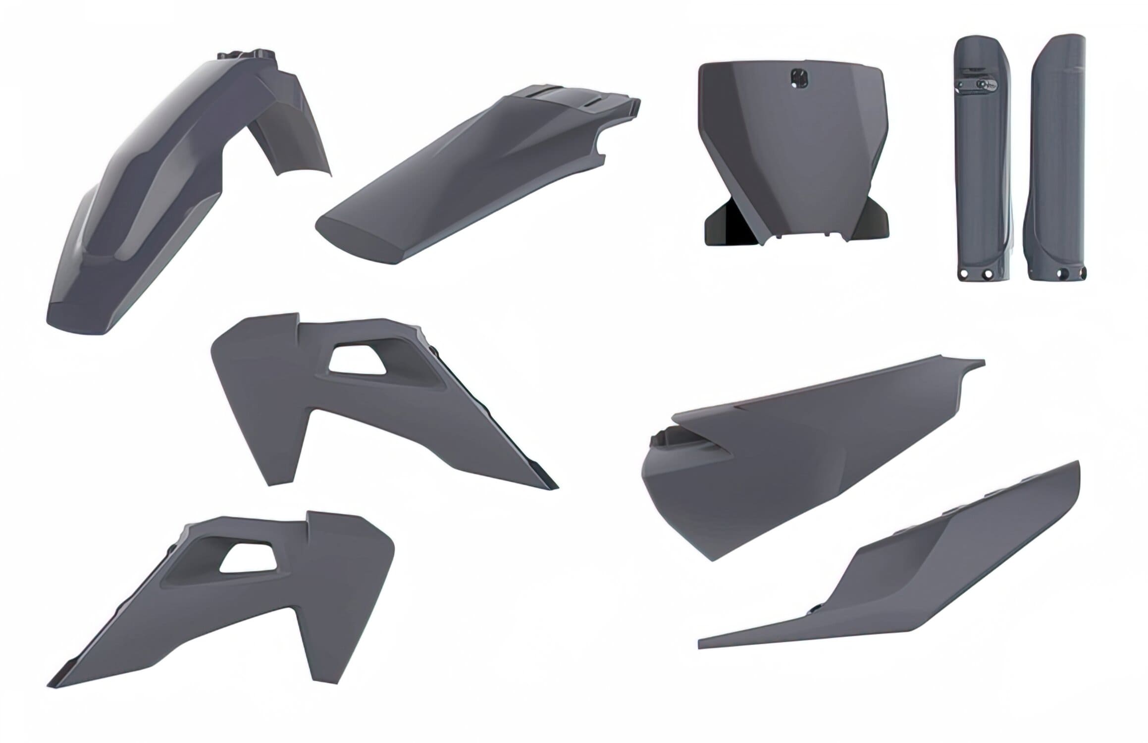 POL-90843 Kit Carena Polisport grigio Nardo Husqvarna TC / FC