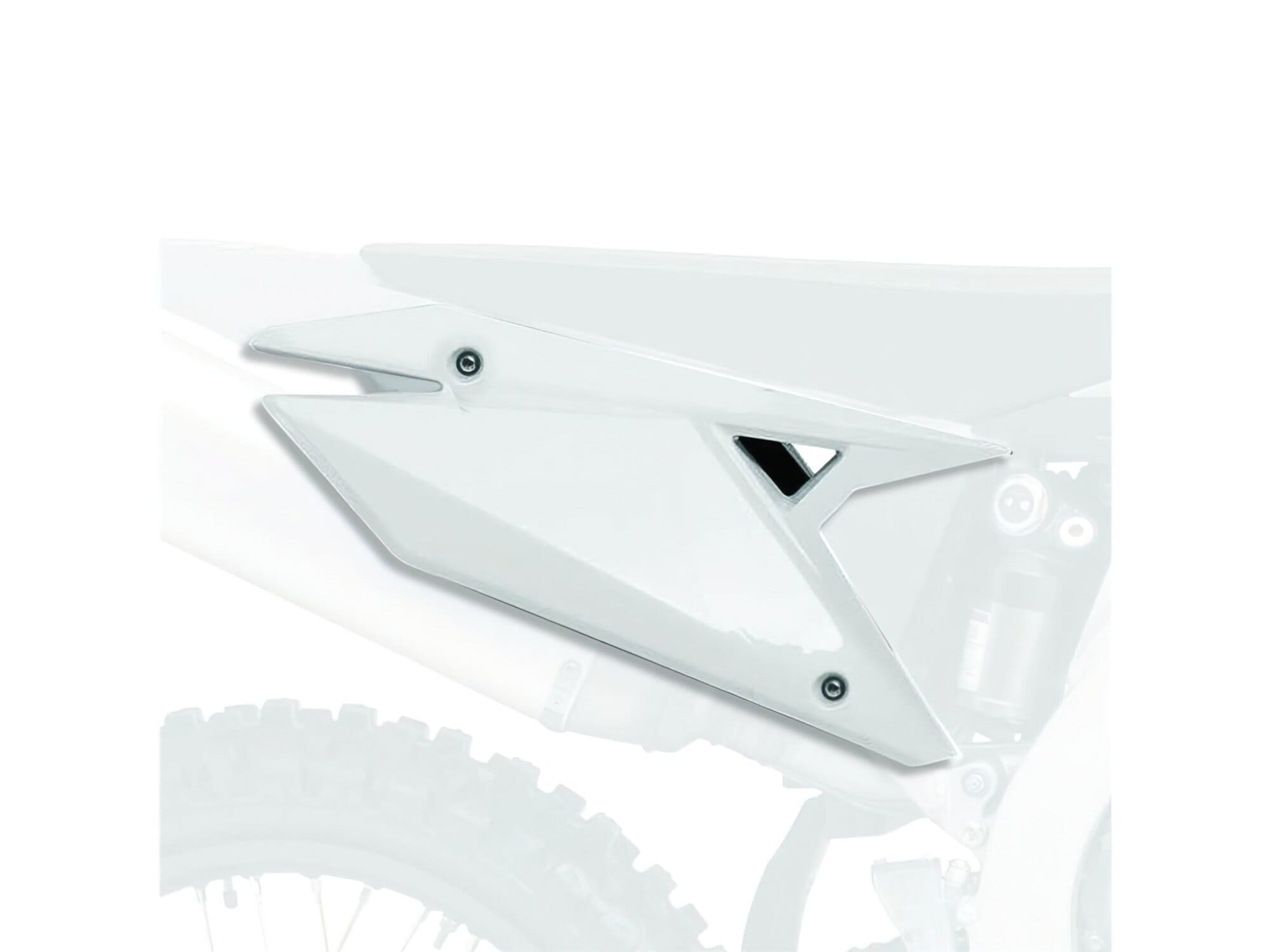 POL-PS417W05 Carene laterali Polisport Polisport bianco Suzuki RM-Z 250, COD: POL-PS417W05