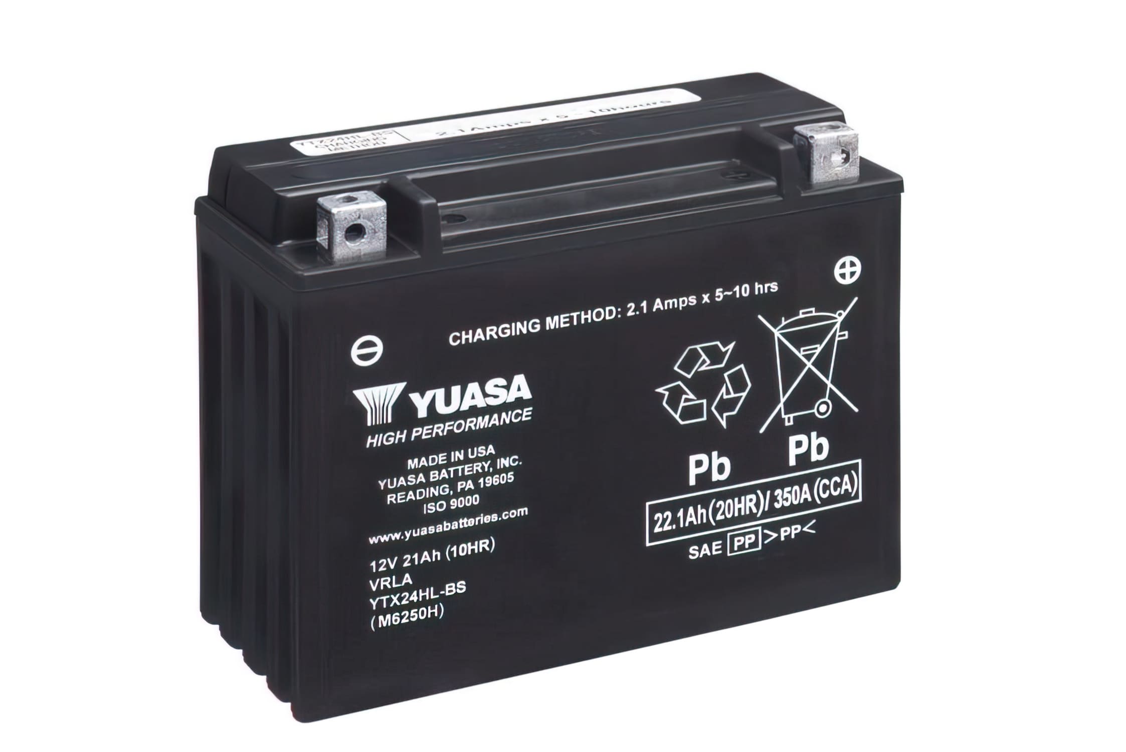 YUA36258 Batteria Yuasa YTX24HL-BS DRY MF senza manutenzione - pronto per l'installazione